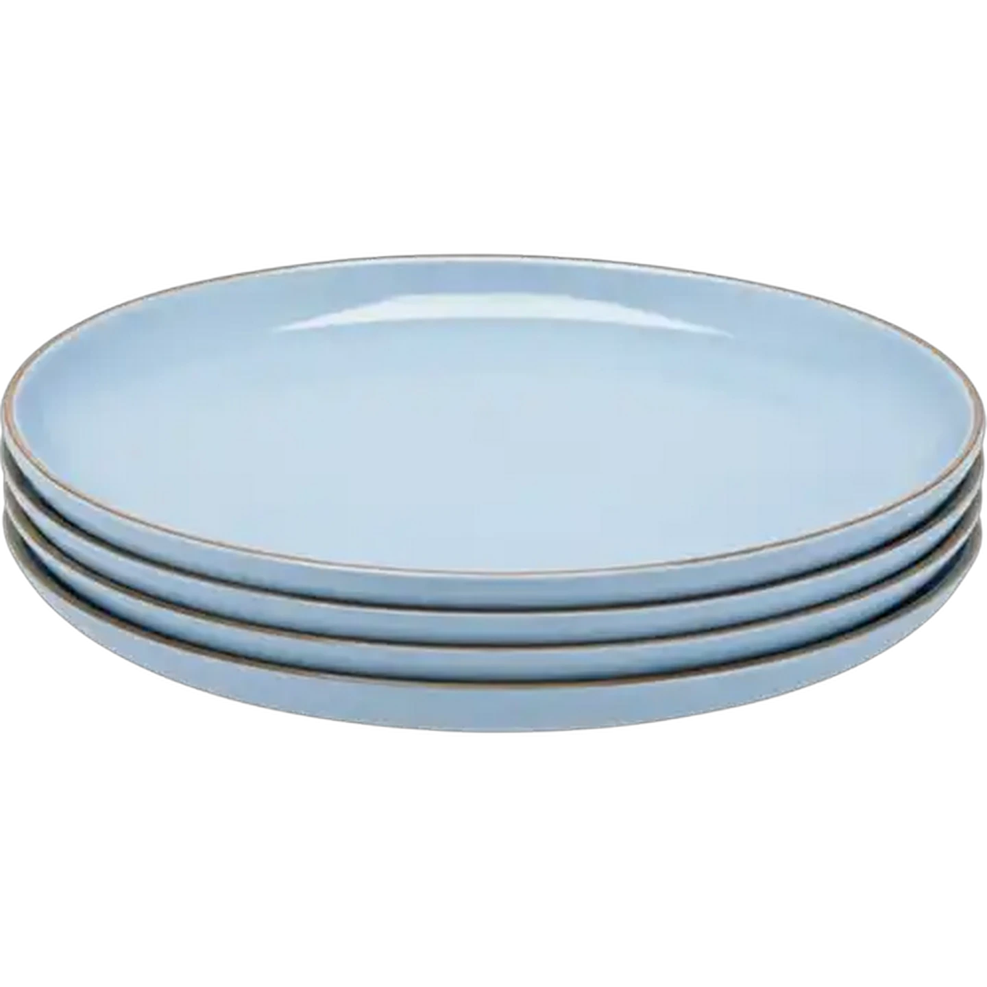 Image of Rustic Blue Stoneware Dinner Plates 4-Pack