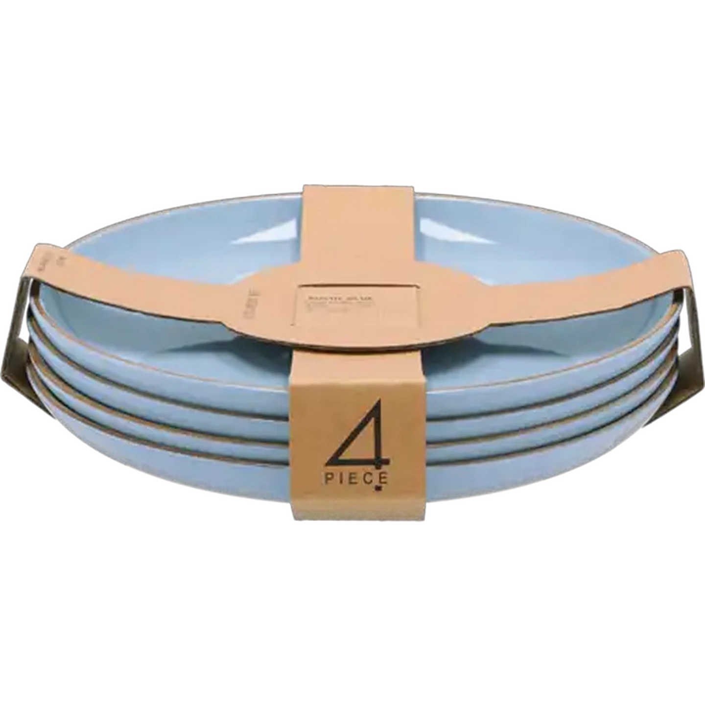 Image of Rustic Blue Stoneware Dinner Plates 4-Pack