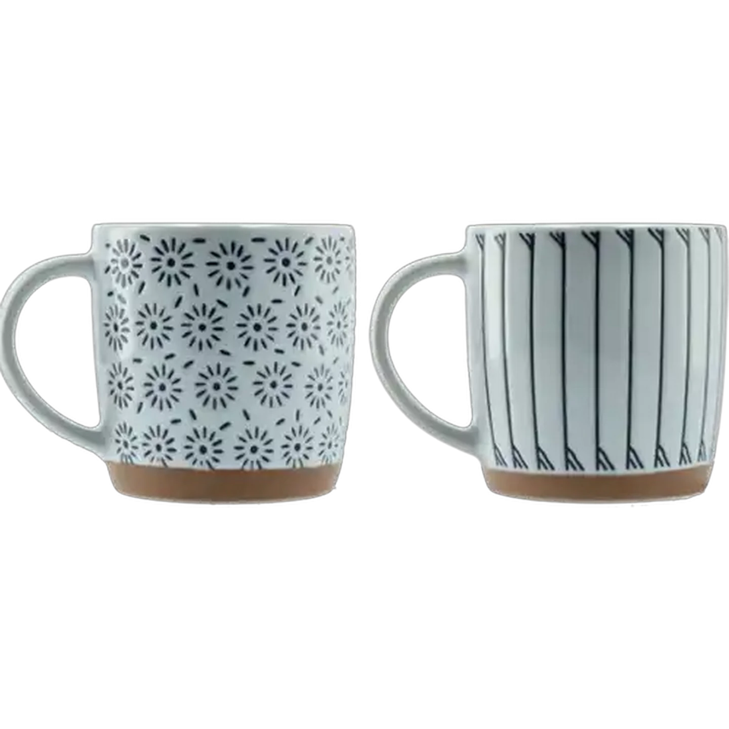 Image of Dine Ceramic Ware Athens Coffee Mugs Set 4-Pack 360ml (Design May Vary)