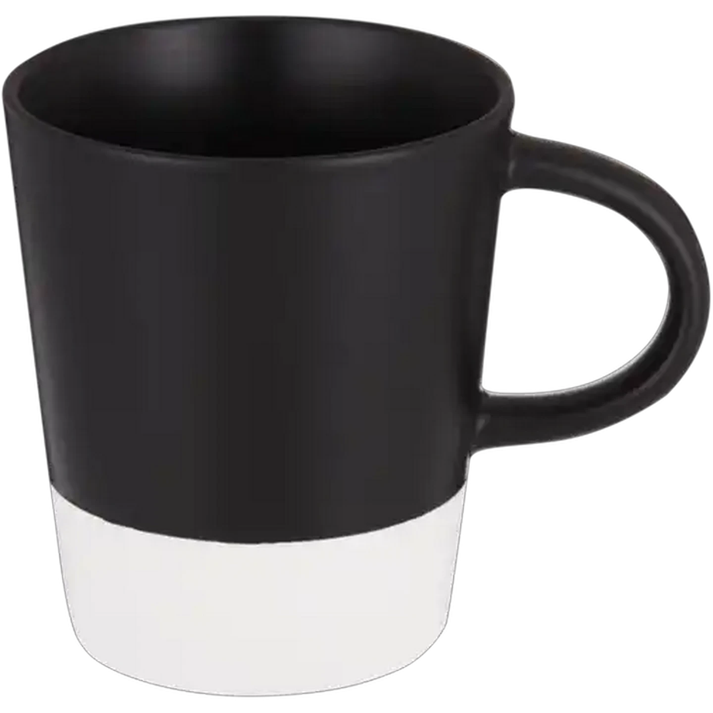 Image of Black & White Country Stoneware Coffee Mug 360ml