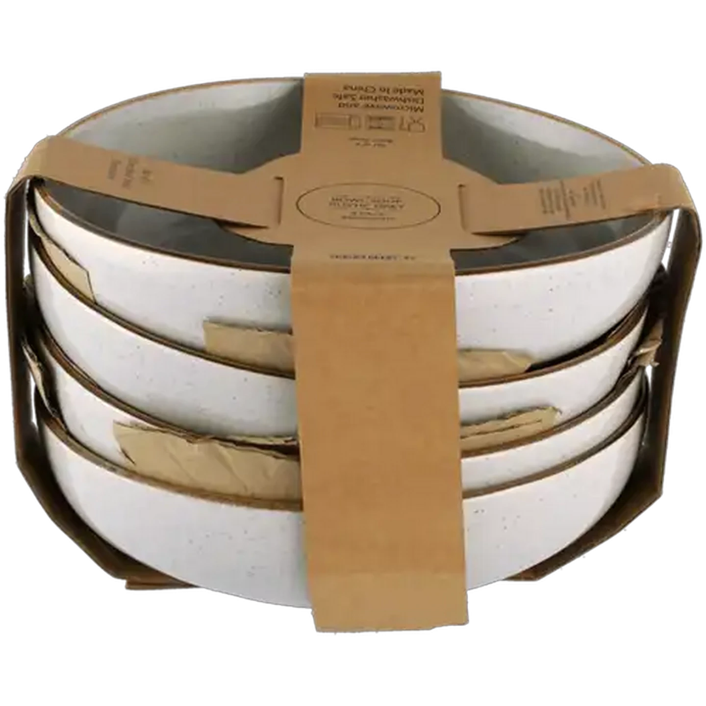 Image of Stoneware Rustic Grey Soup Bowls 4-Pack