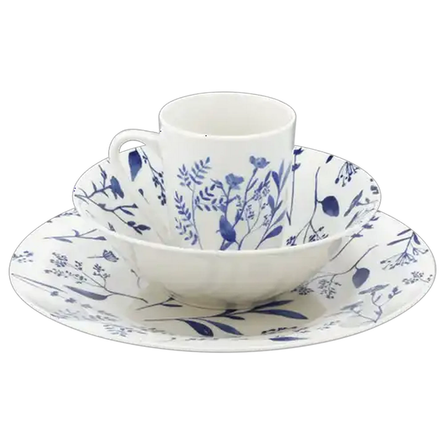 Image of Nature Blue Dinner Set 12 Piece