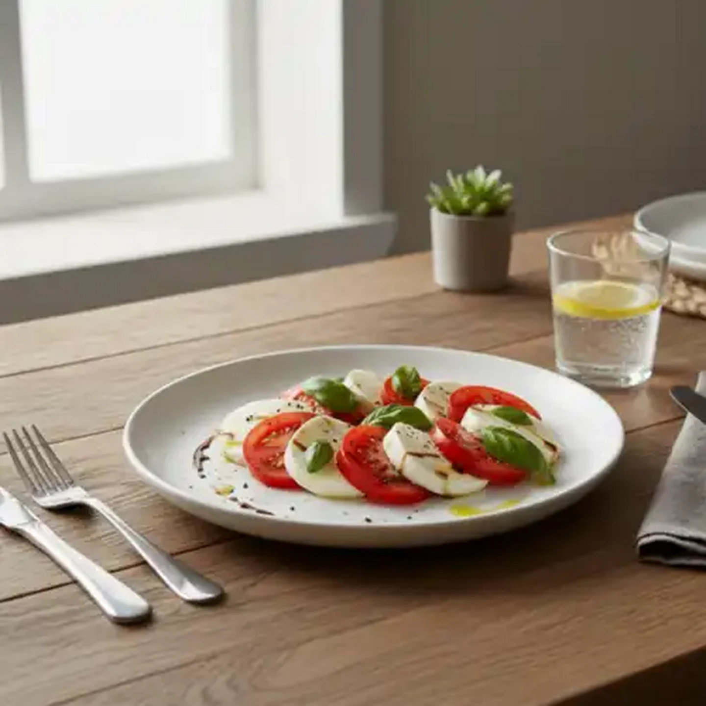 Image of Habitat White Side Plate 21.5cm