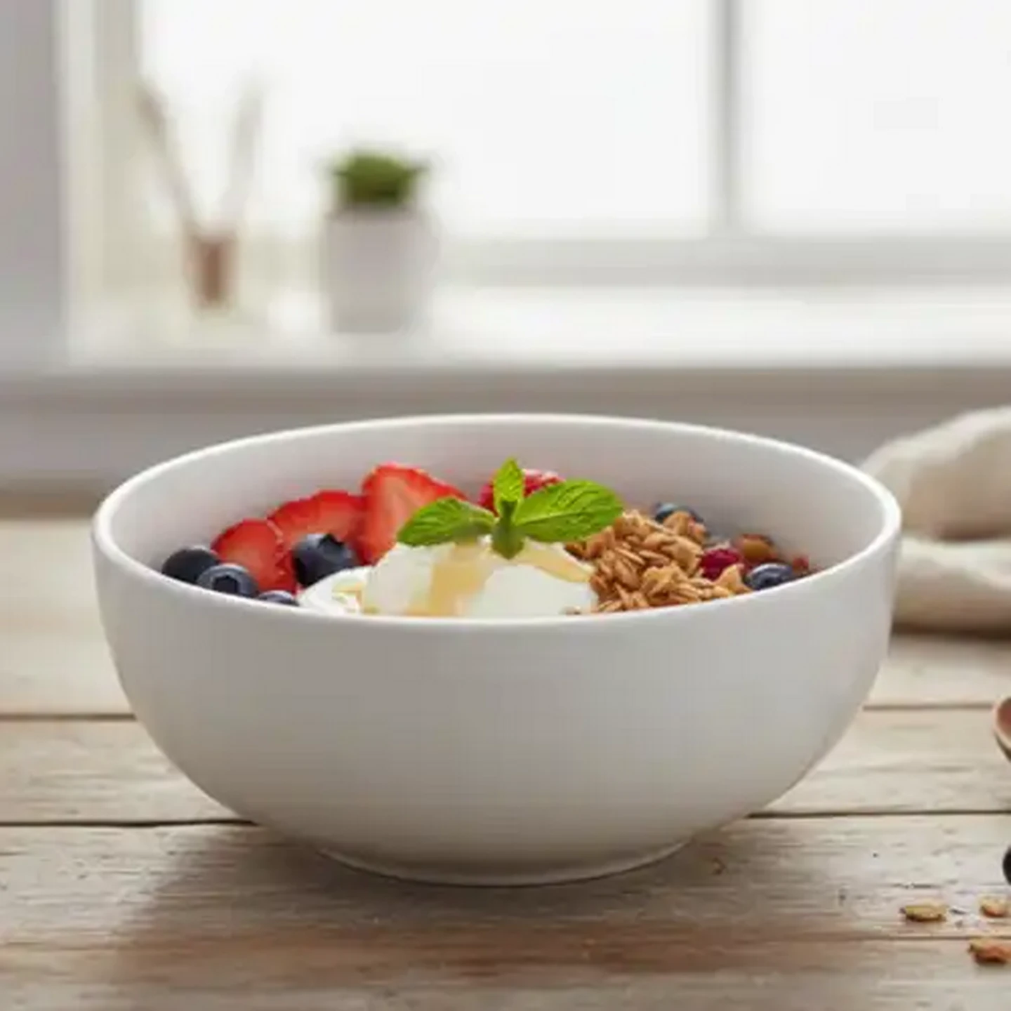 Image of Habitat White Bowl 15.2cm