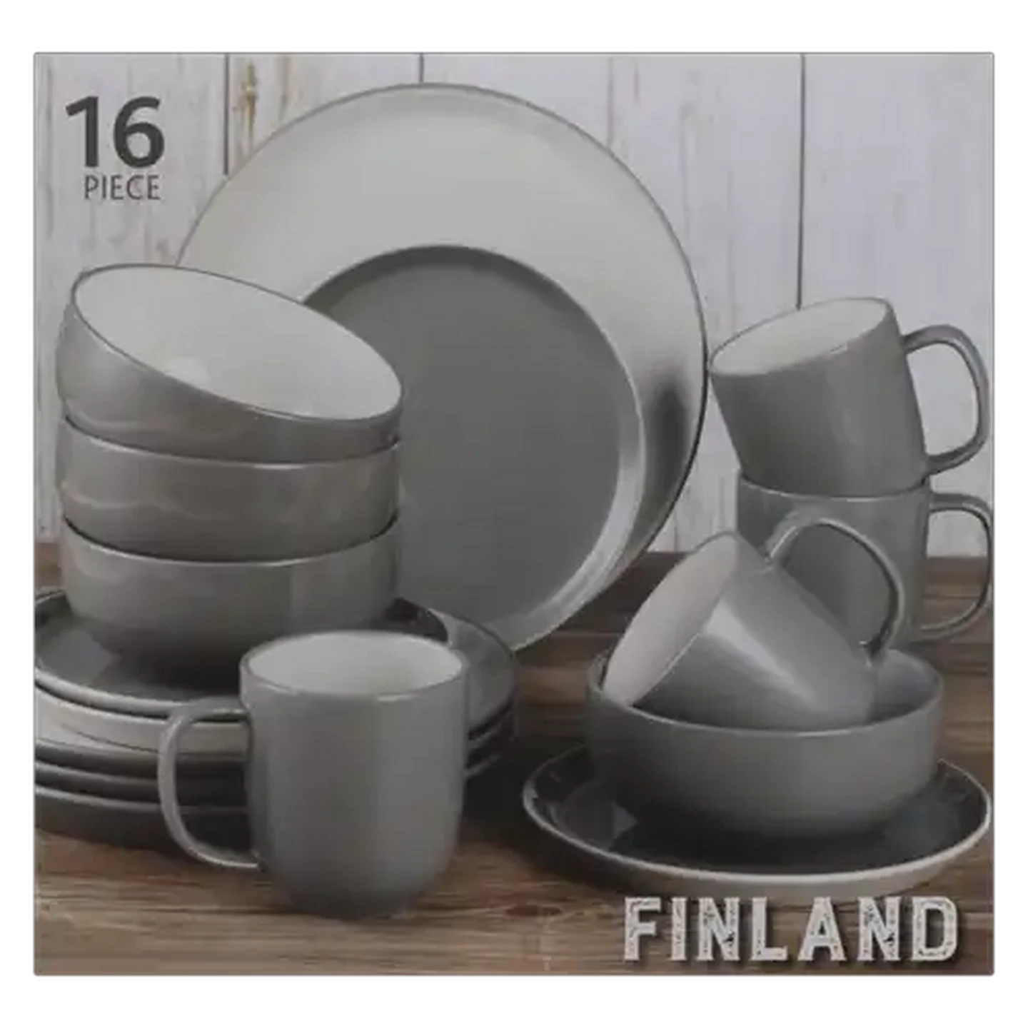 Image of Finland Dinner Set 16 Piece (Colour May Vary)