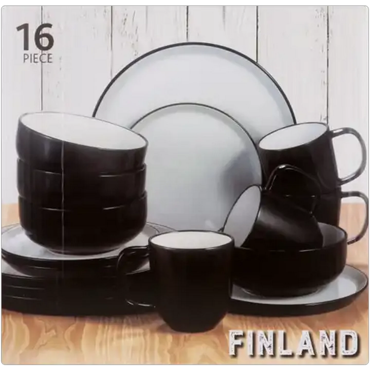Image of Finland Dinner Set 16 Piece (Colour May Vary)