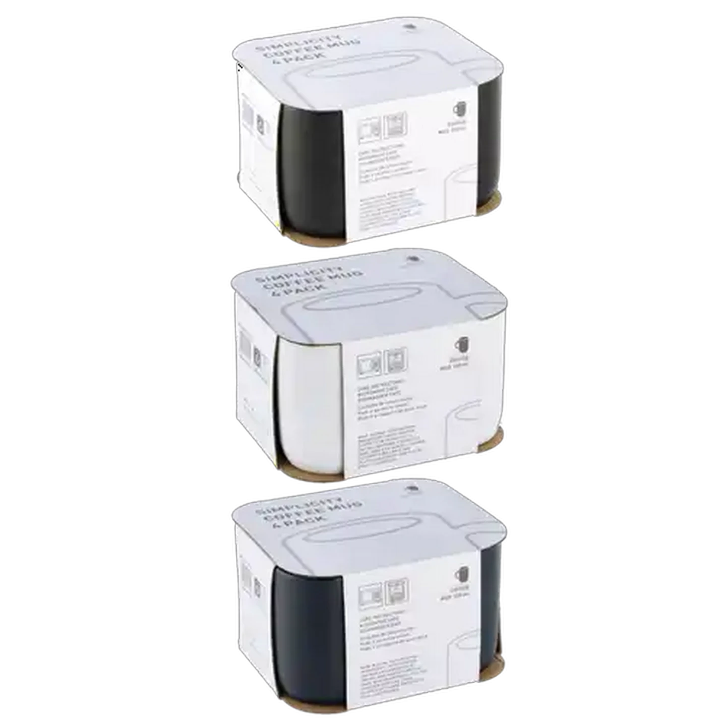 Image of Simplicity Coffee Mug 310ml 4-Pack (Colour May Vary)