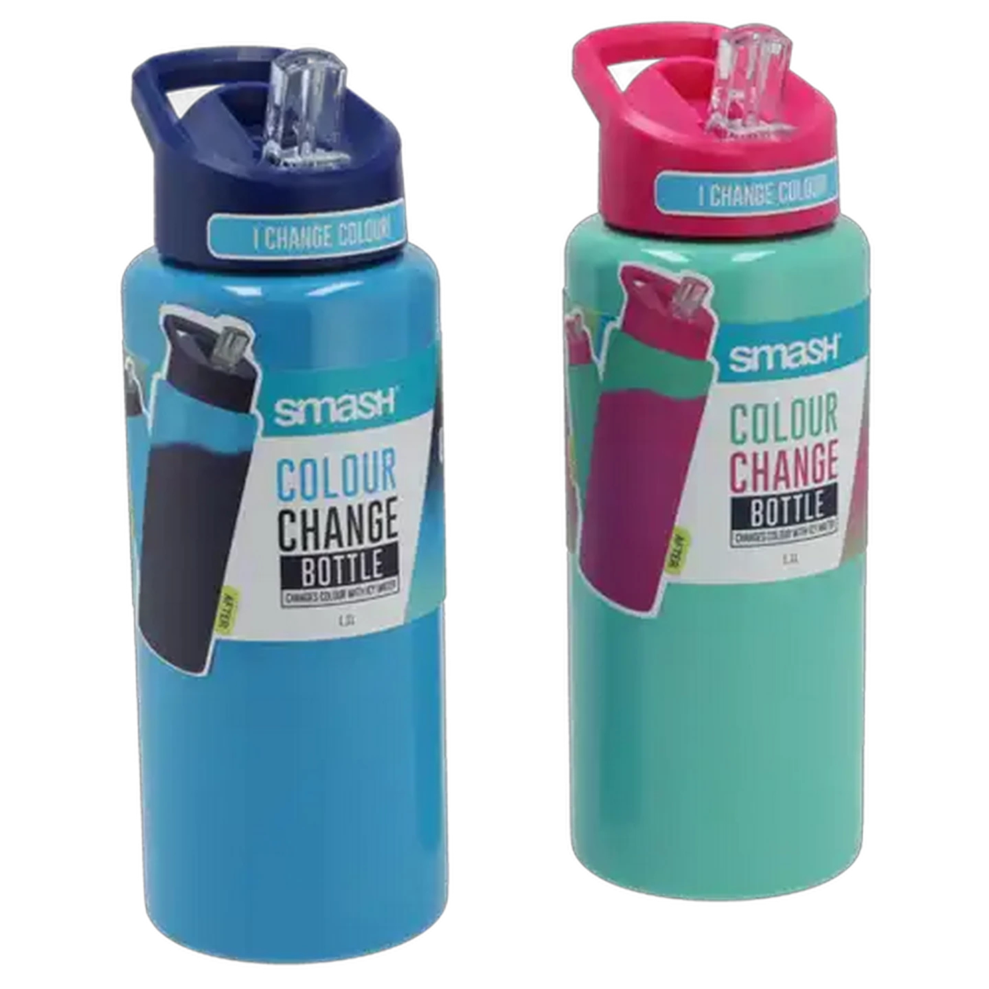 Image of Smash Stainless Steel Colour Changing Bottle 1.1L (Colour May Vary)