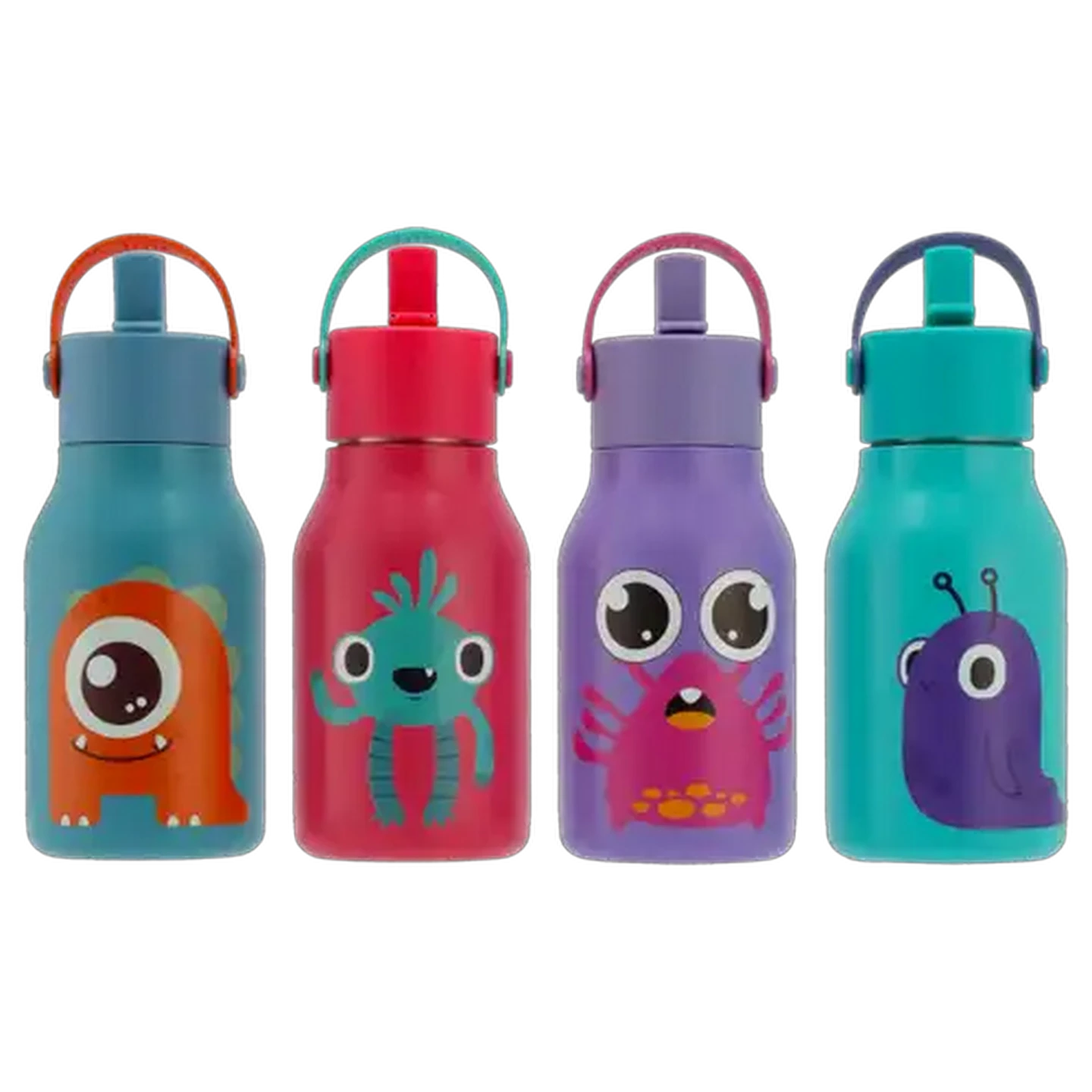 Image of Bold Kids Stainless Steel Bottle with Straw 400ml (Design May Vary)