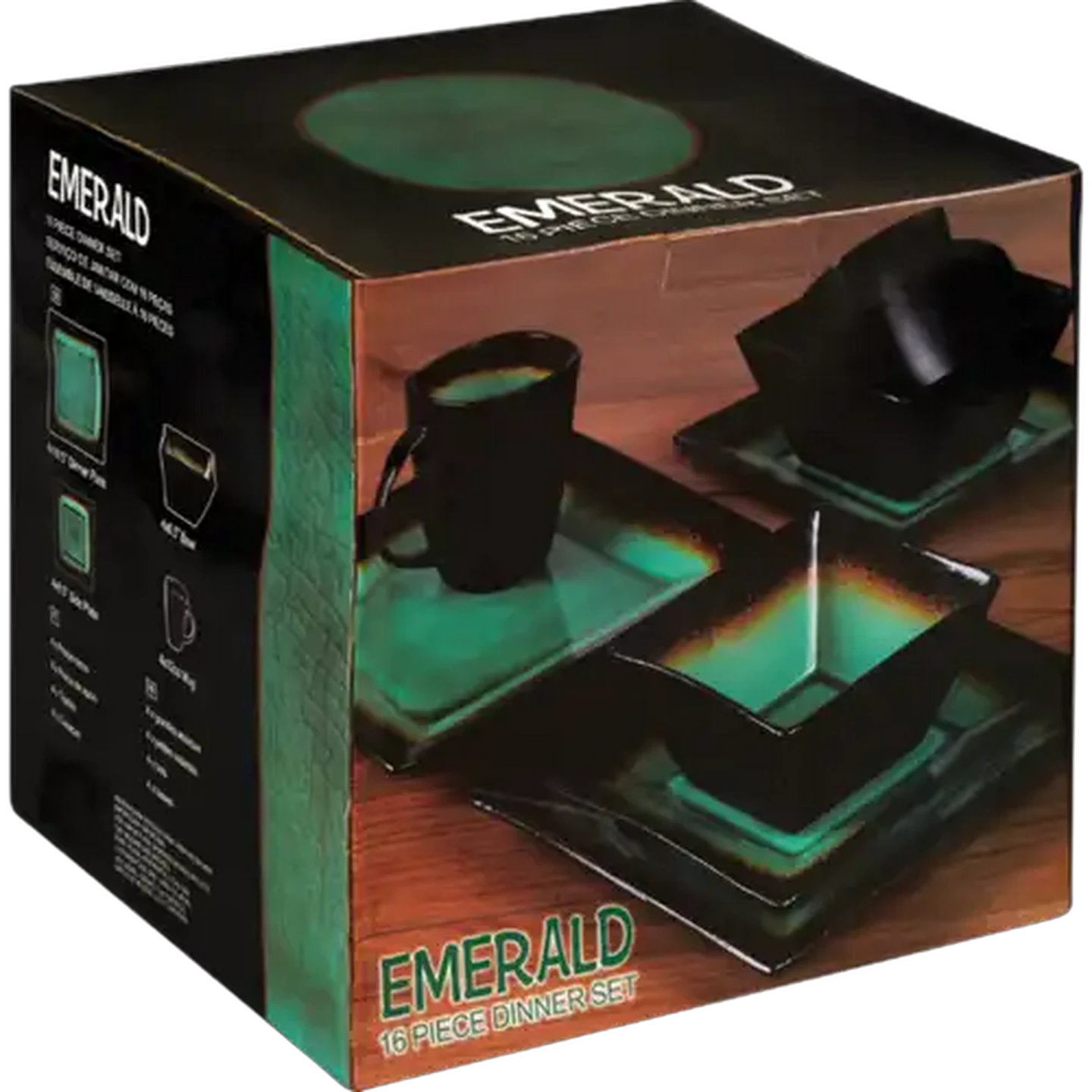 Image of Emerald Dinner Set 16 Piece