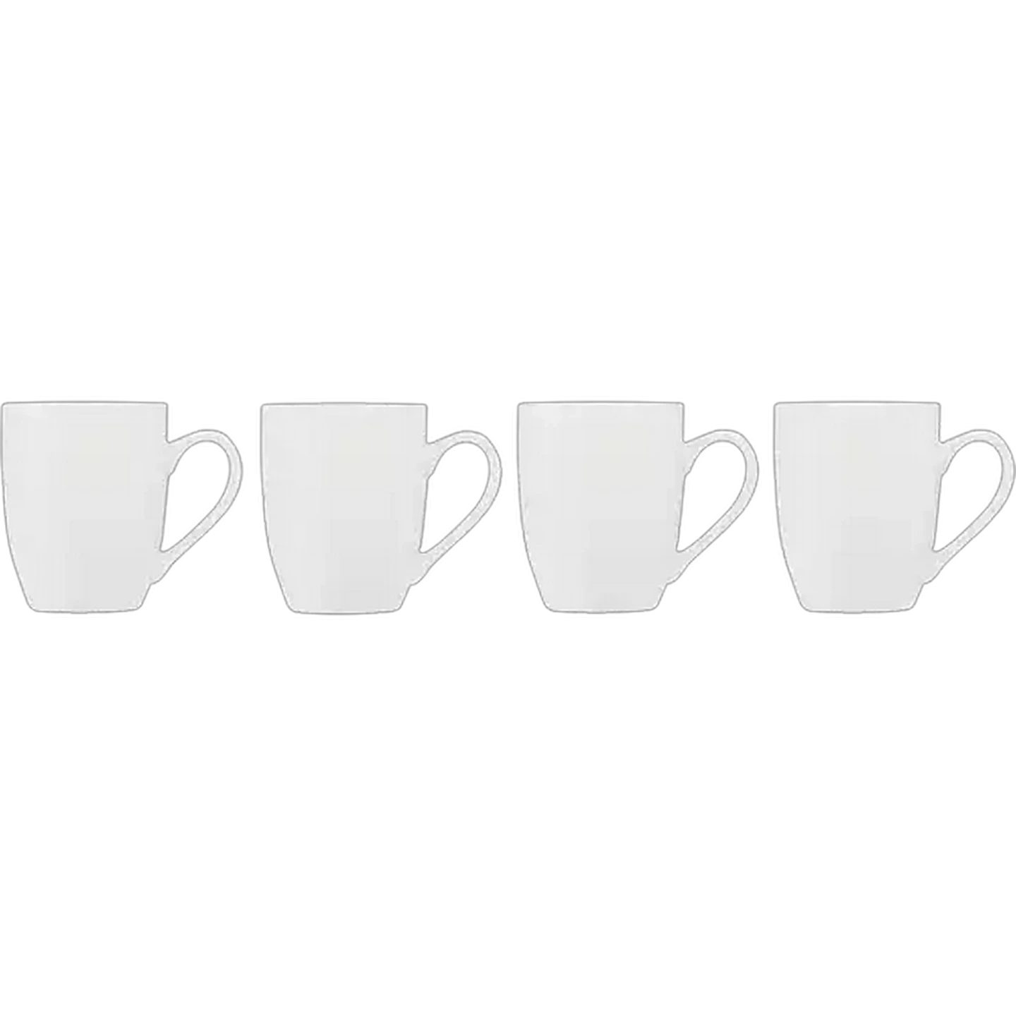 Image of Coup White Porcelain Mug Set 4-Pack