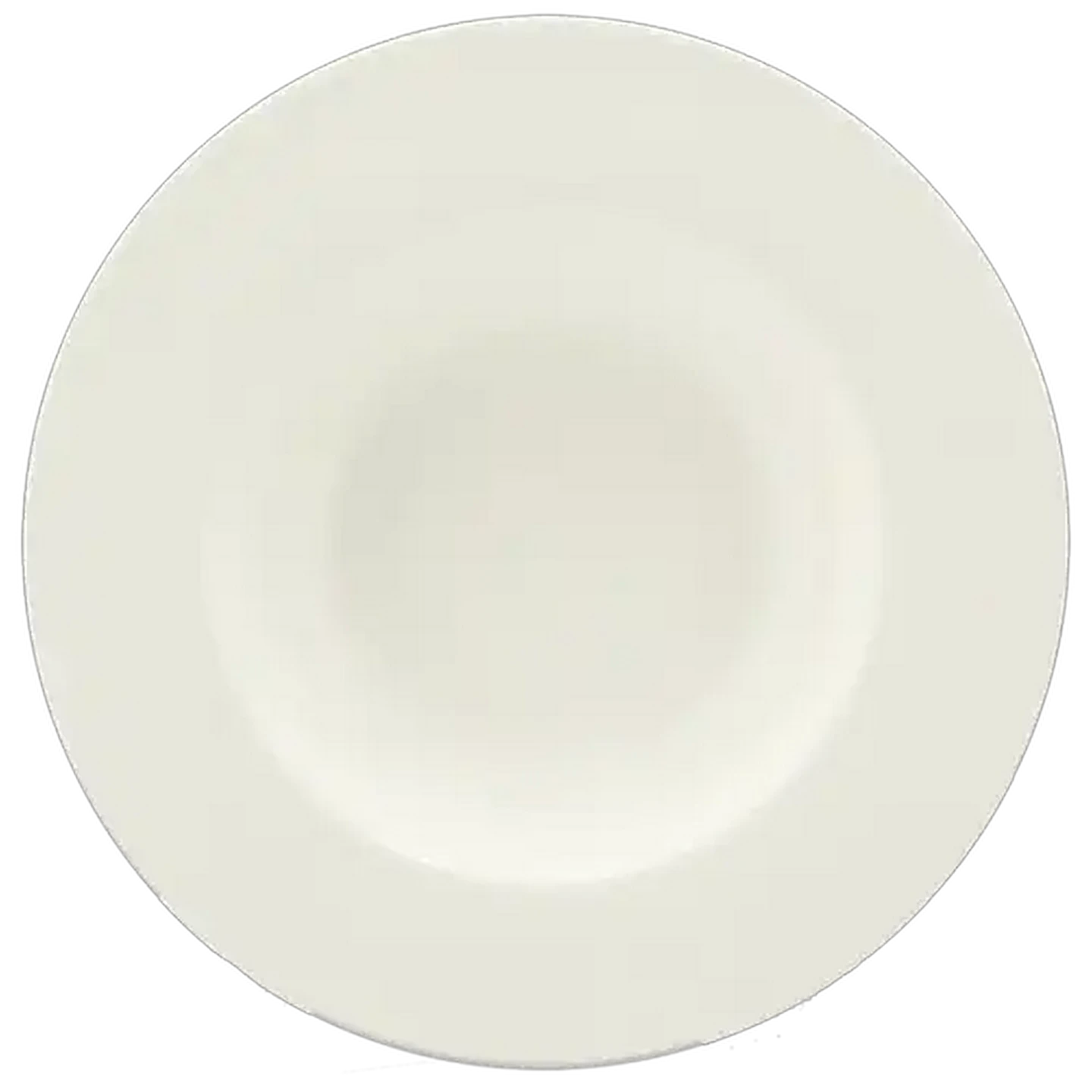 Image of Wide Rim White Bowl 23.2cm