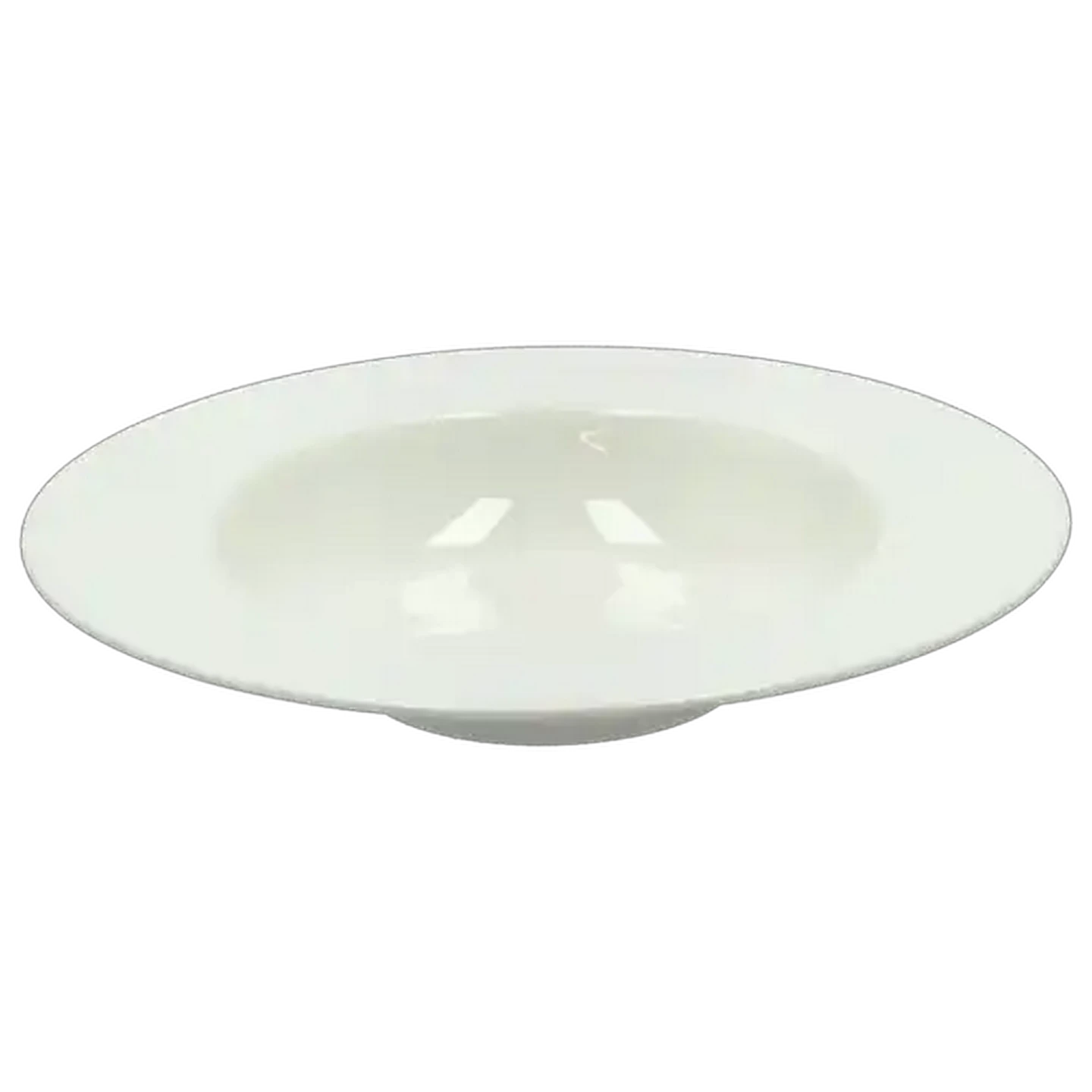 Image of Wide Rim White Bowl 23.2cm