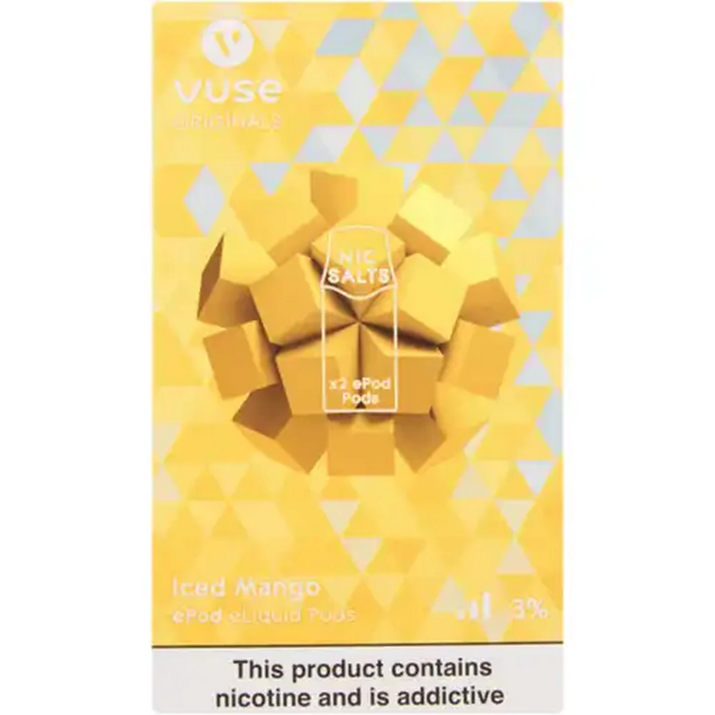 Image of Vuse Originals Iced Mango 3% Nicotine E-Liquid Replacement Pods 2 Pack (Non-Refundable. Non-Returnable.)