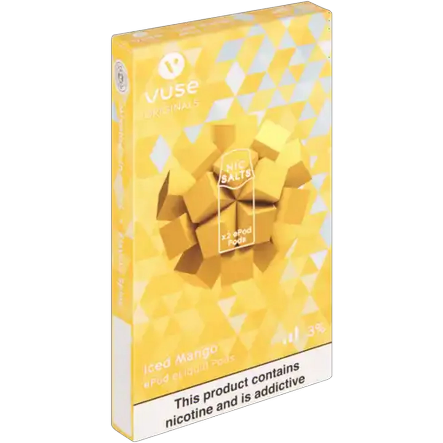 Image of Vuse Originals Iced Mango 3% Nicotine E-Liquid Replacement Pods 2 Pack (Non-Refundable. Non-Returnable.)