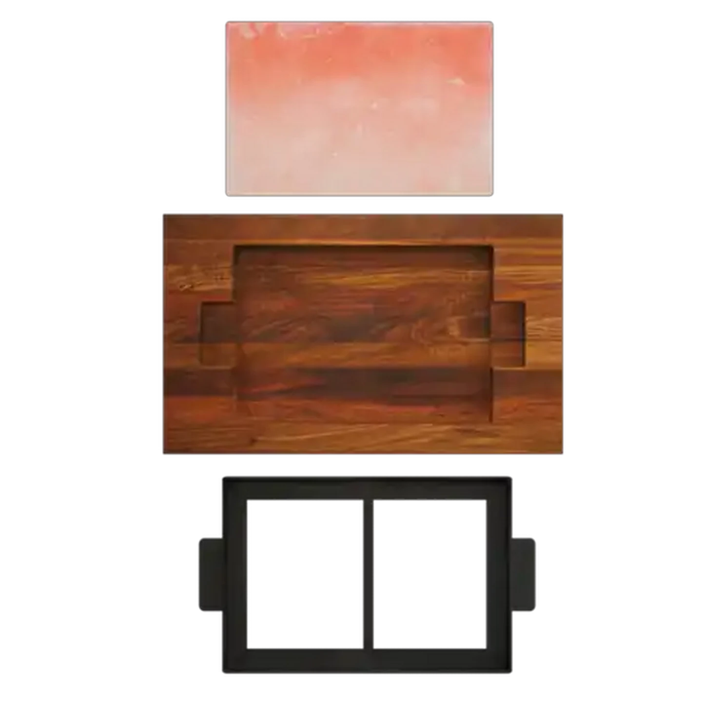 Image of Forage And Feast Himalayan Pink Salt Slab 3 Piece Set