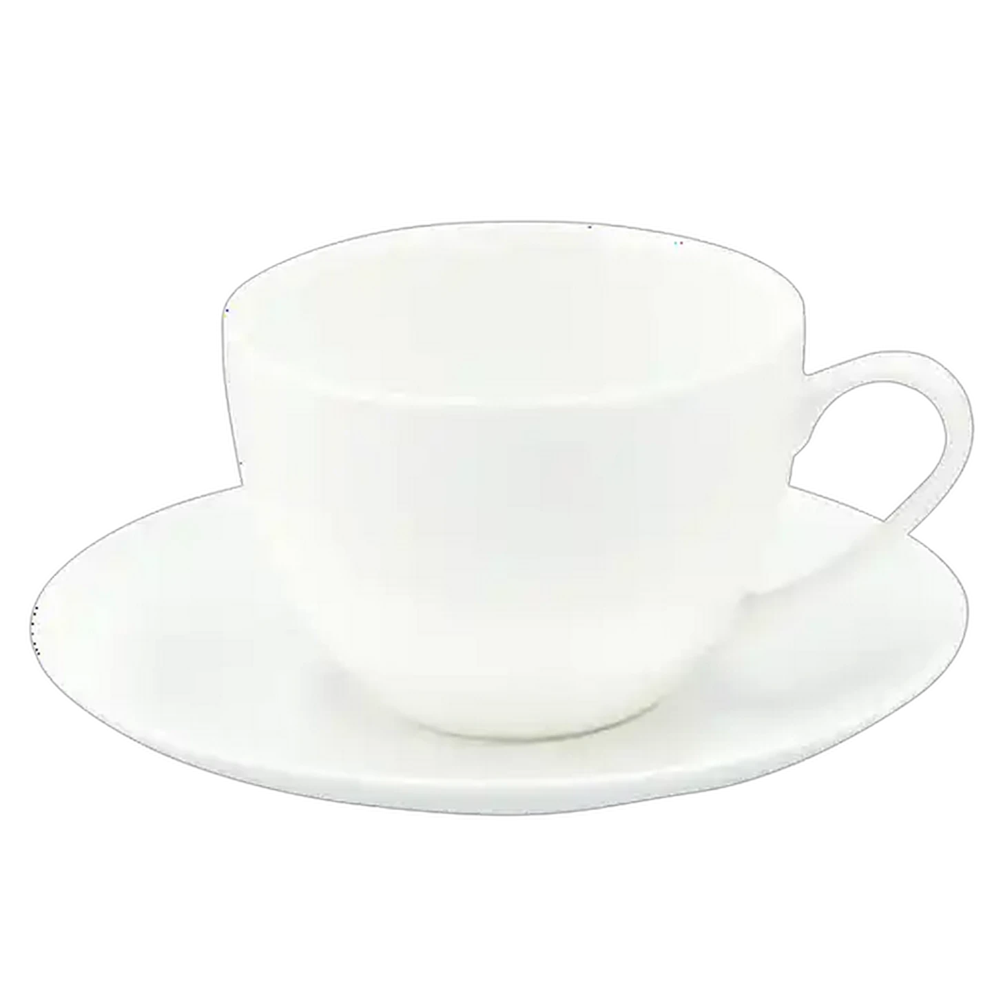Image of Coupe White Cup & Saucer 220cc