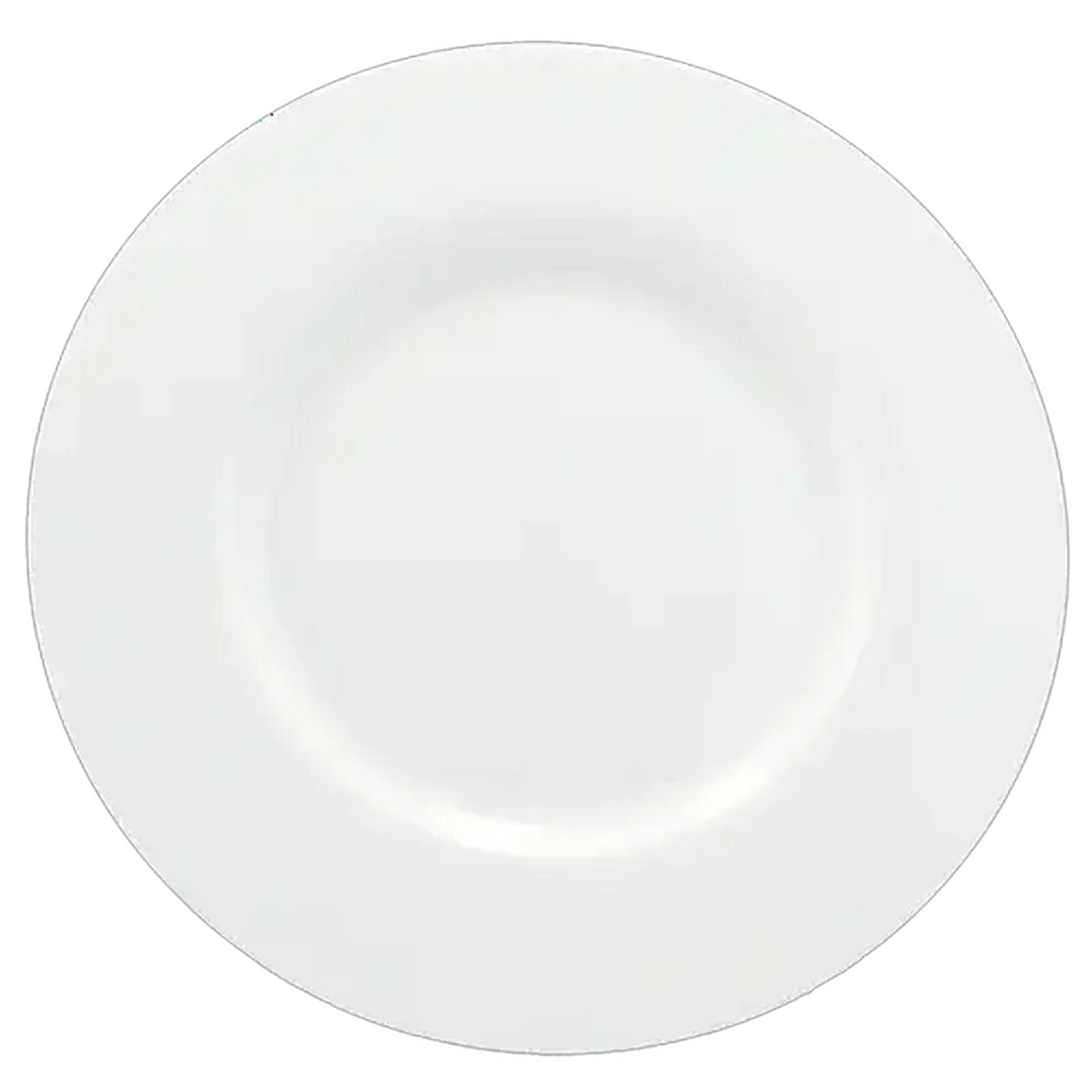 Image of Wide Rim White Dinner Plate 28cm