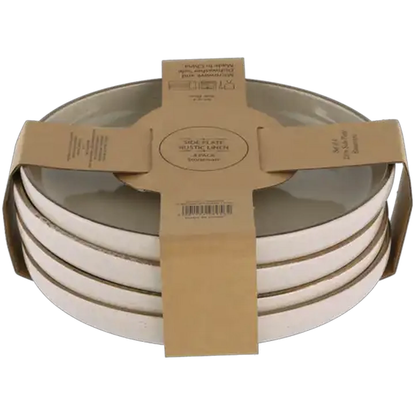 Image of Rustic Linen Side Plate 21cm 4-Pack