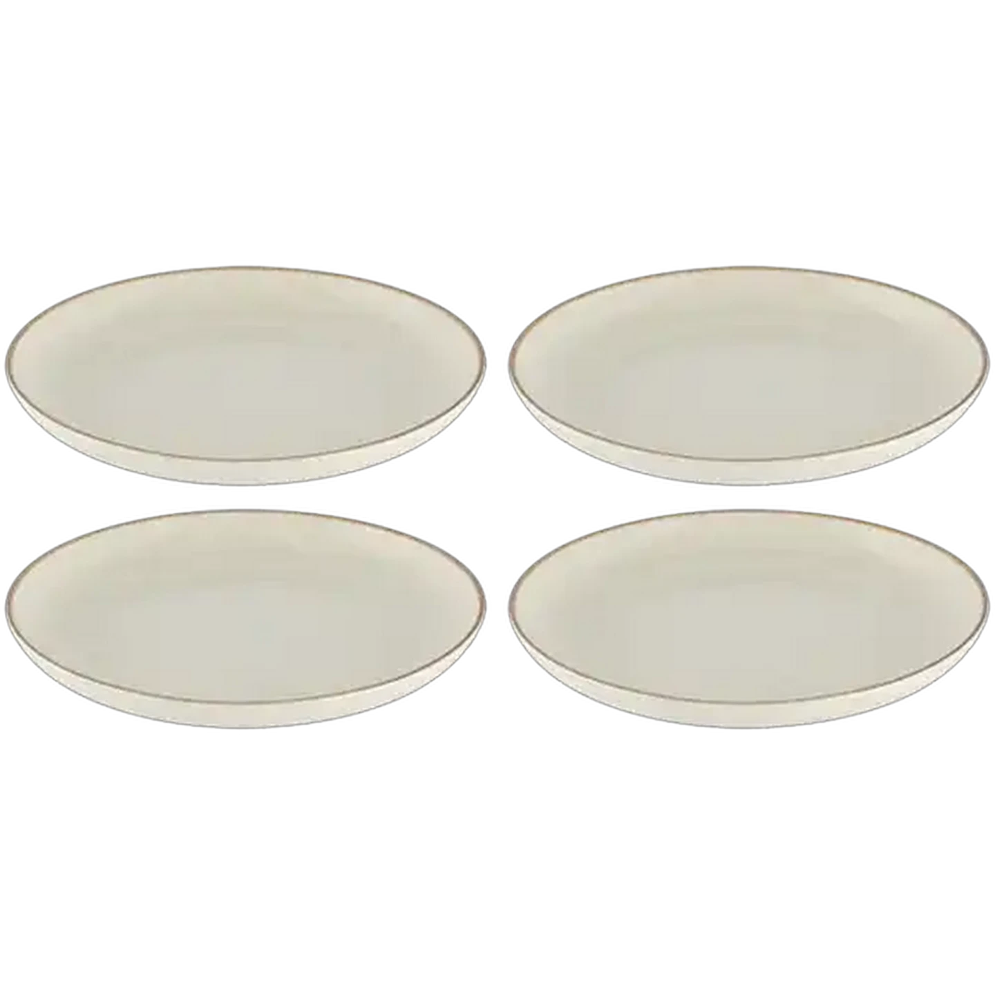 Image of Rustic Cream Dinner Plate 26.7cm 4-Pack