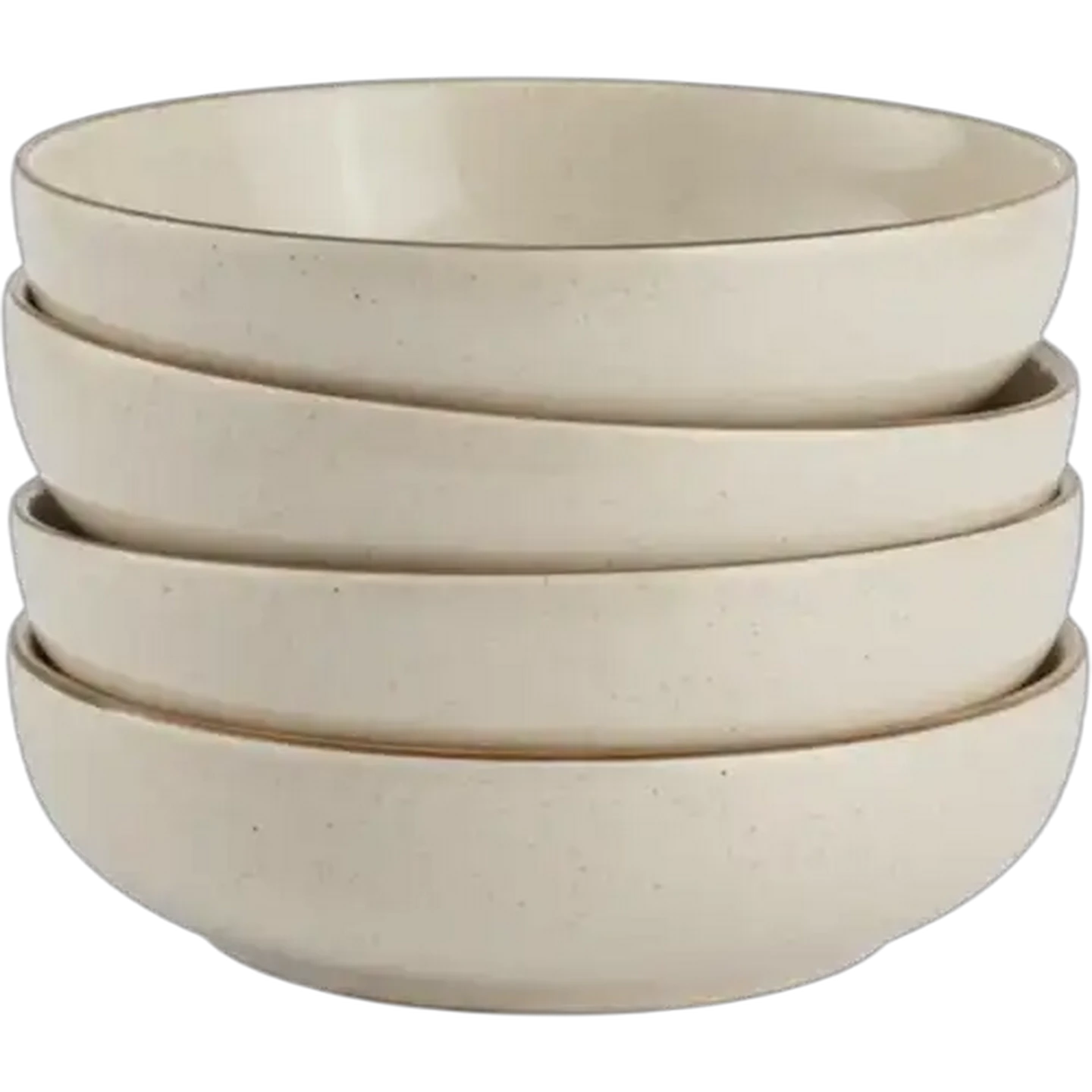 Image of Rustic Linen Cereal Bowl 21cm 4-Pack