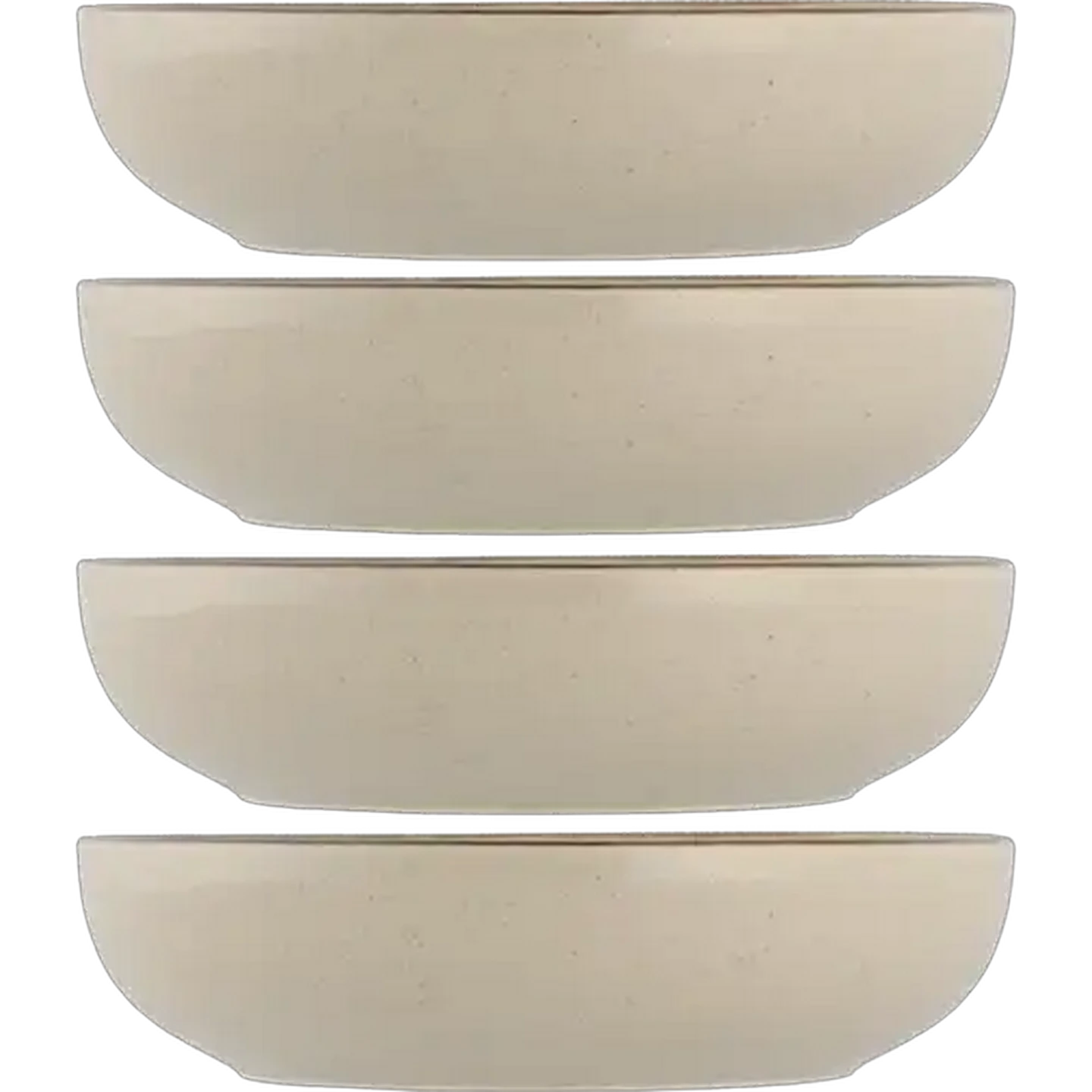 Image of Rustic Linen Cereal Bowl 21cm 4-Pack