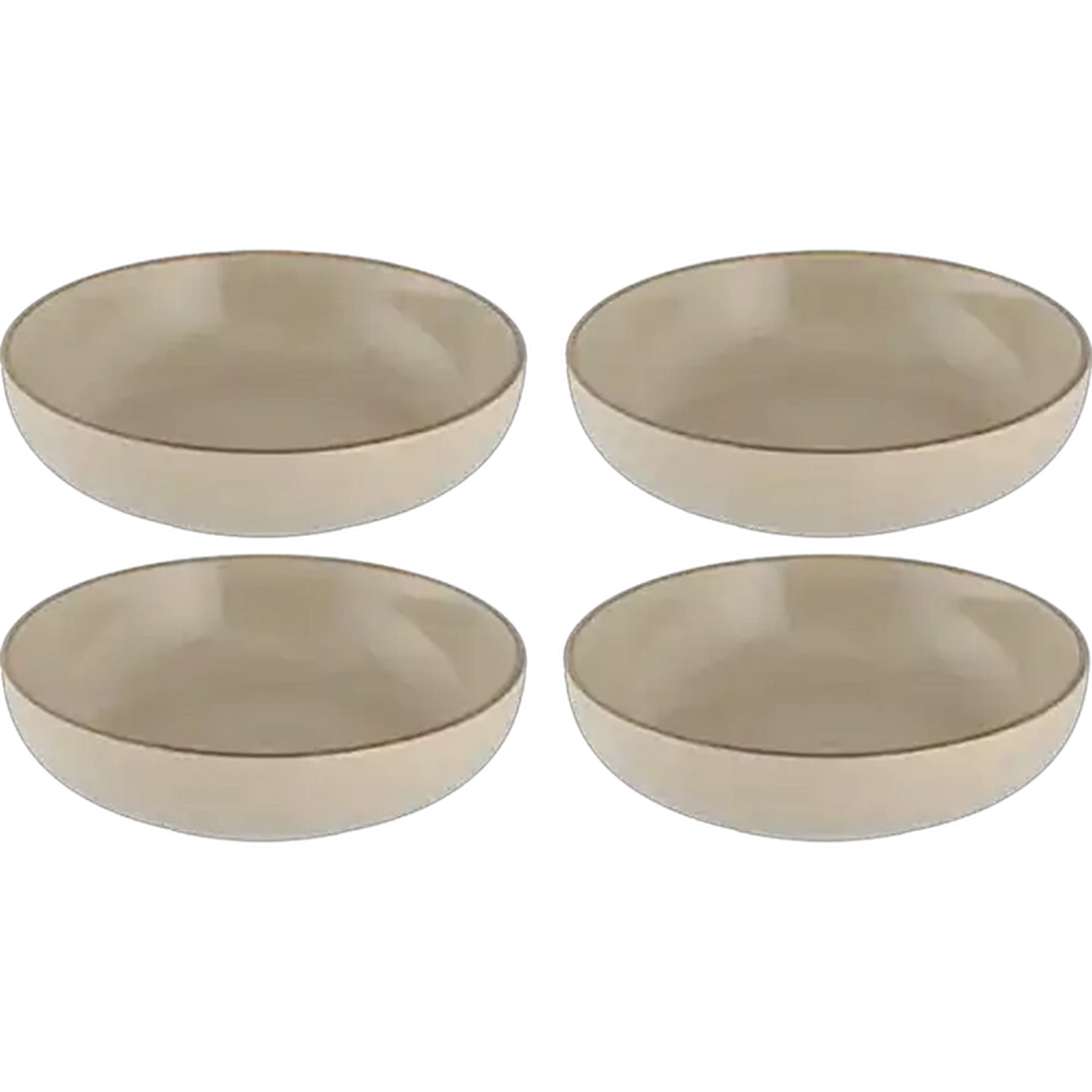 Image of Rustic Linen Cereal Bowl 21cm 4-Pack