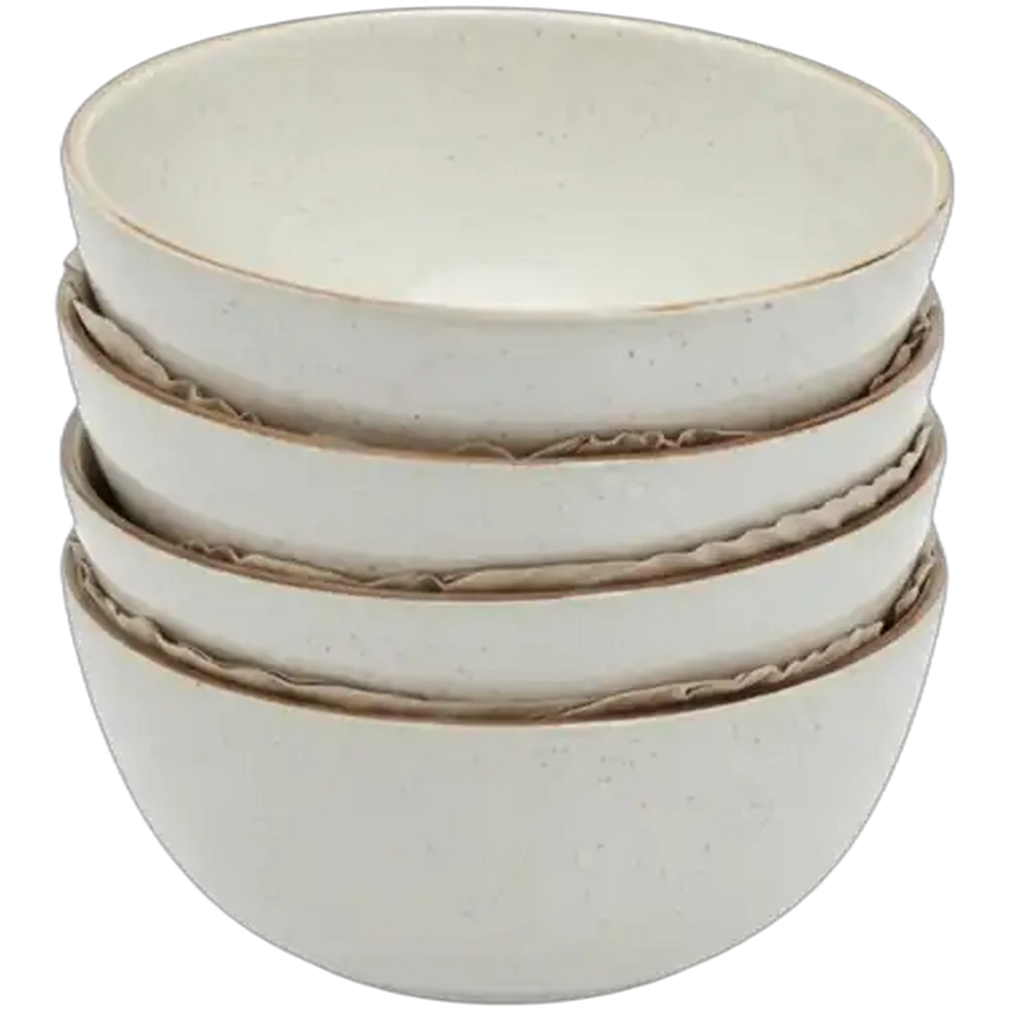 Image of Rustic Linen Bowl 15.5cm 4-Pack