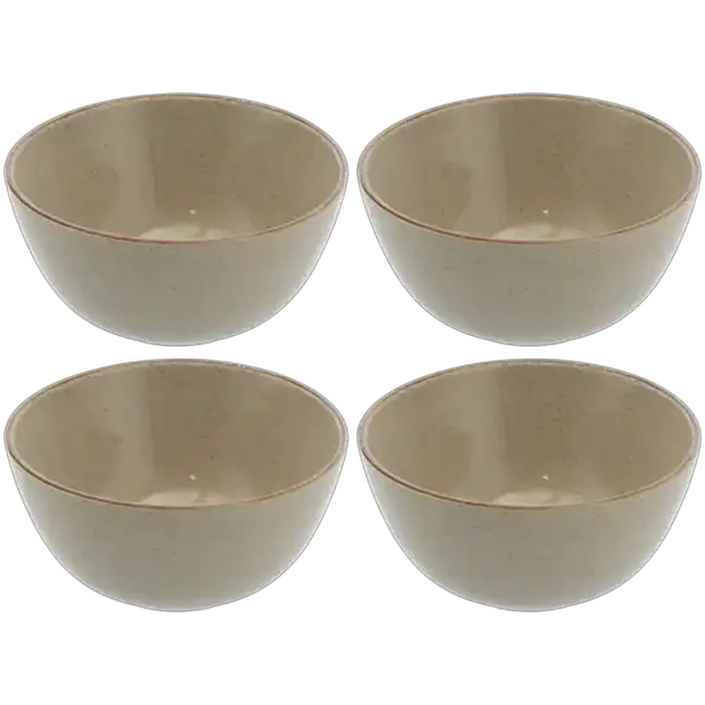 Image of Rustic Linen Bowl 15.5cm 4-Pack