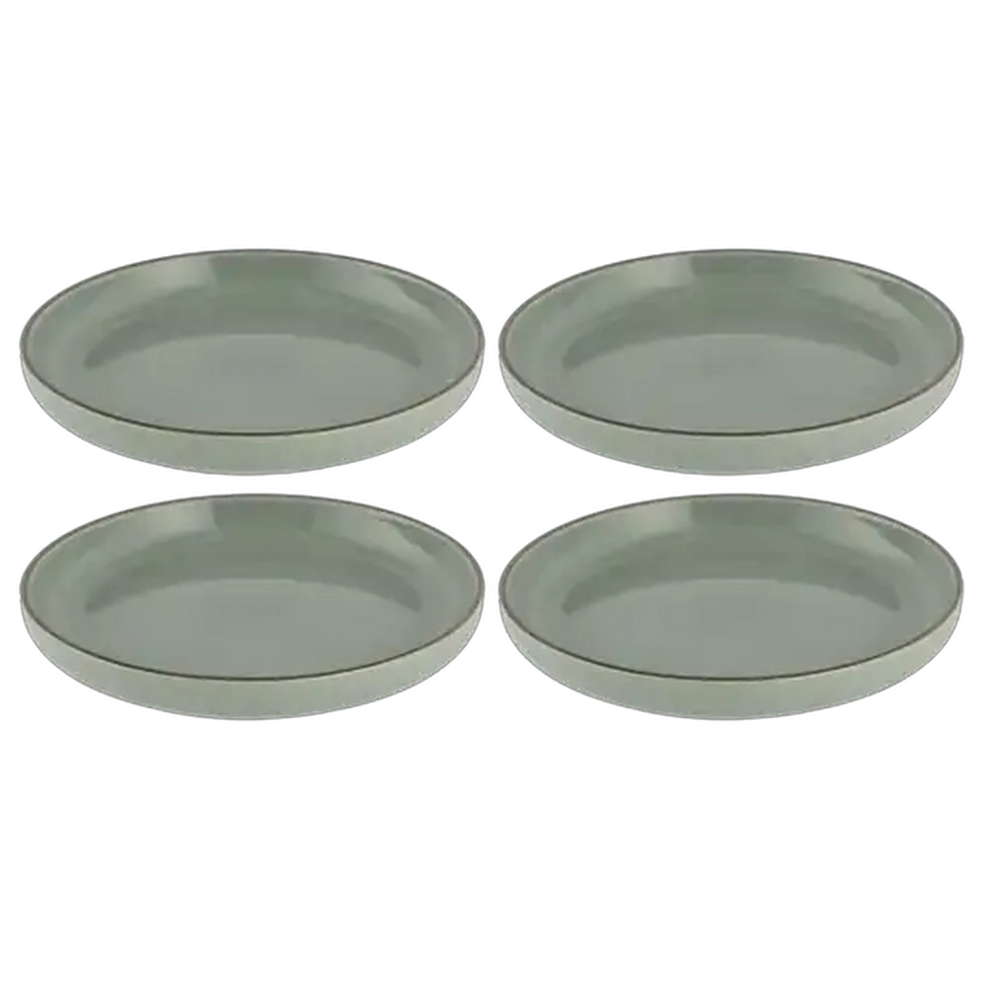 Image of Rustic Green Side Plate 21cm 4-Pack