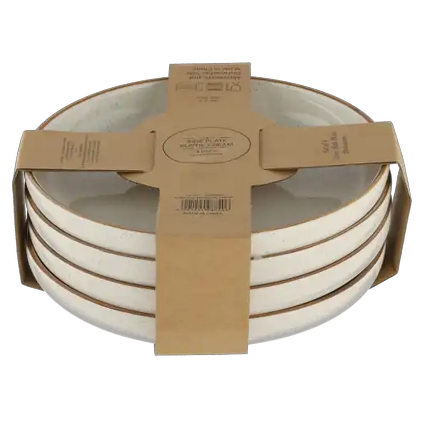 Image of Rustic Cream Side Plate 21cm 4-Pack