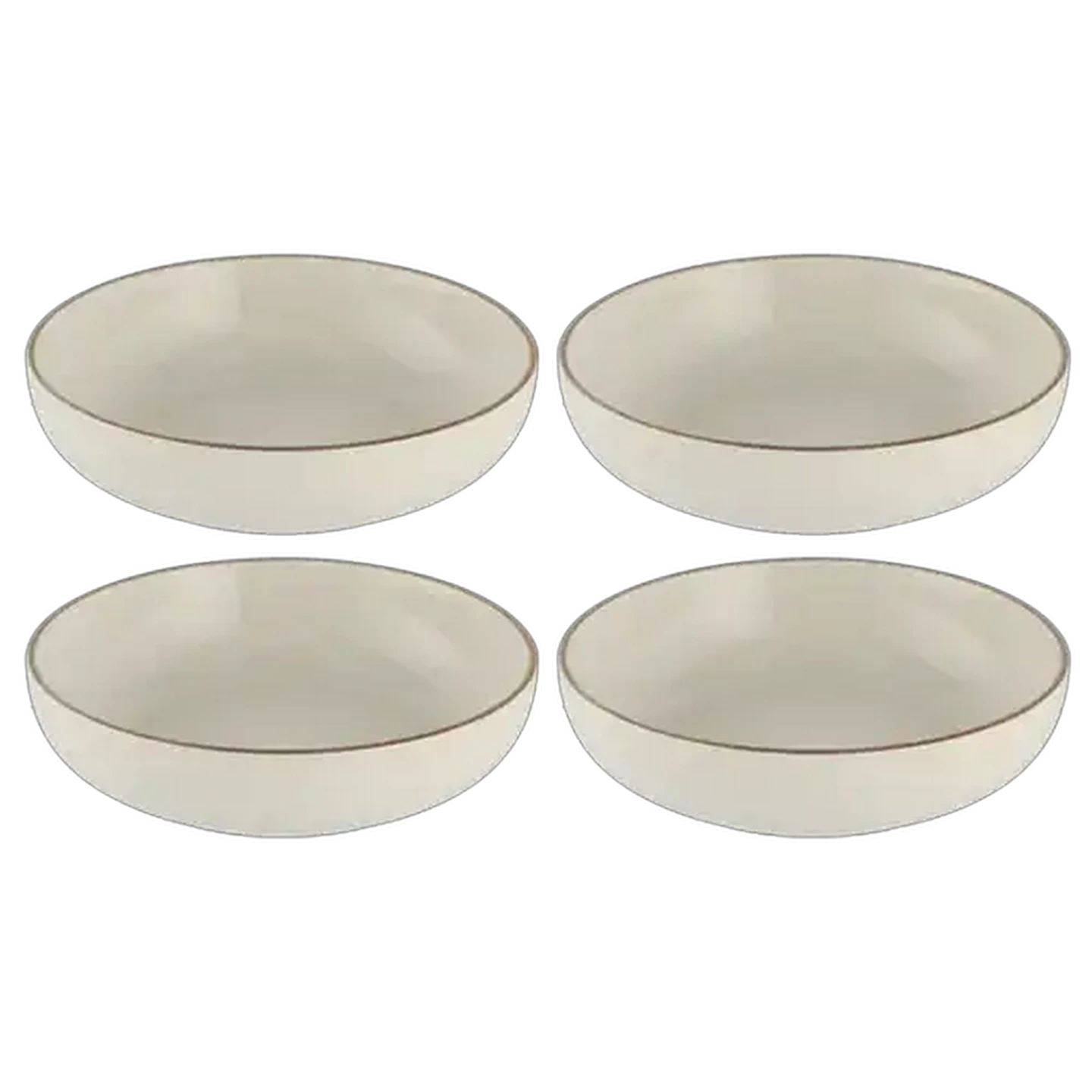 Image of Rustic Cream Cereal Bowl 21cm 4-Pack