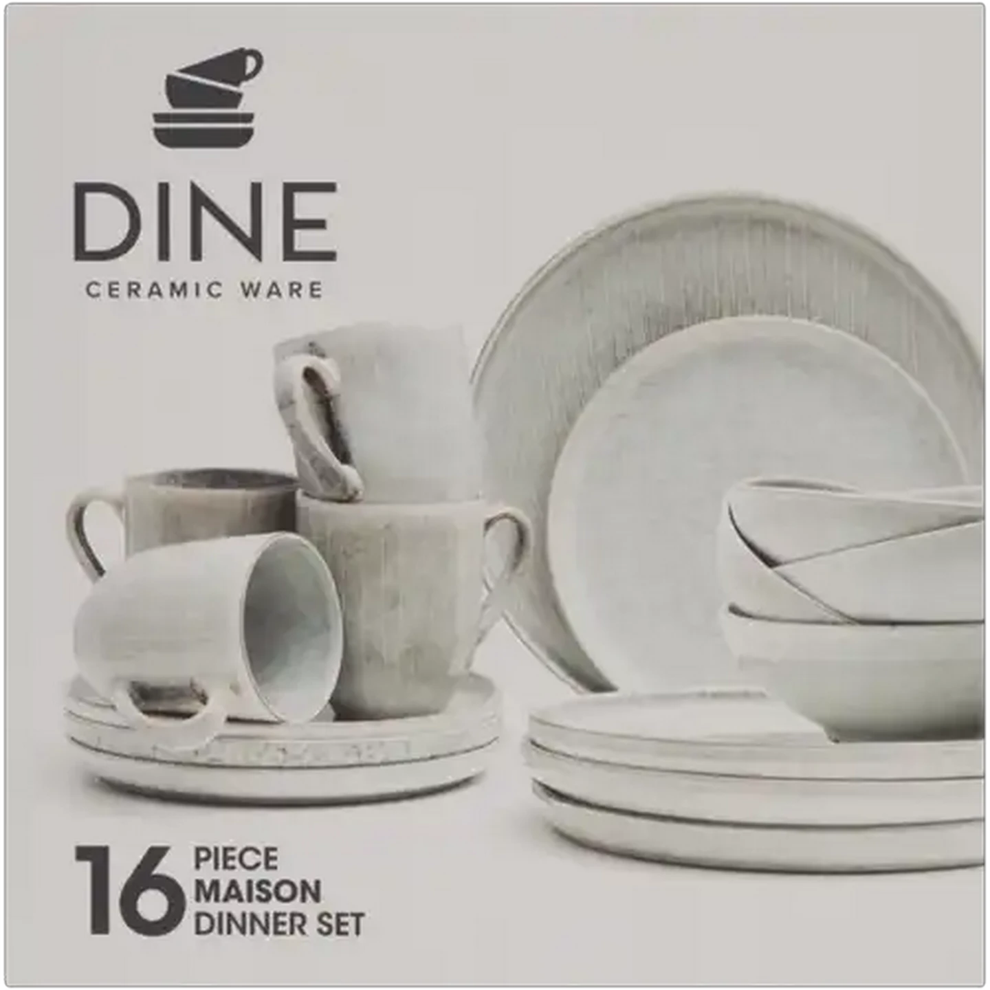 Image of Dine Ceramic Ware Maison Dinner Set 16 Piece