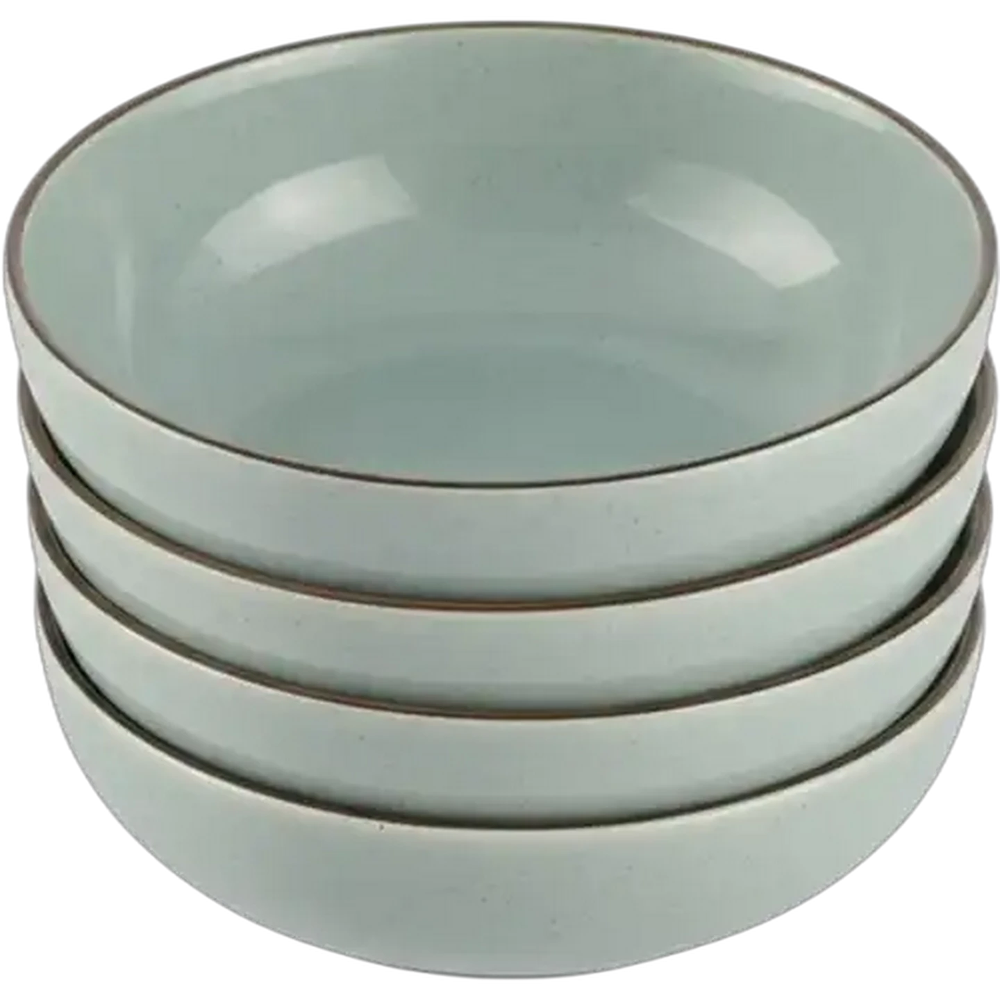 Image of Rustic Green Cereal Bowl 21cm 4-Pack