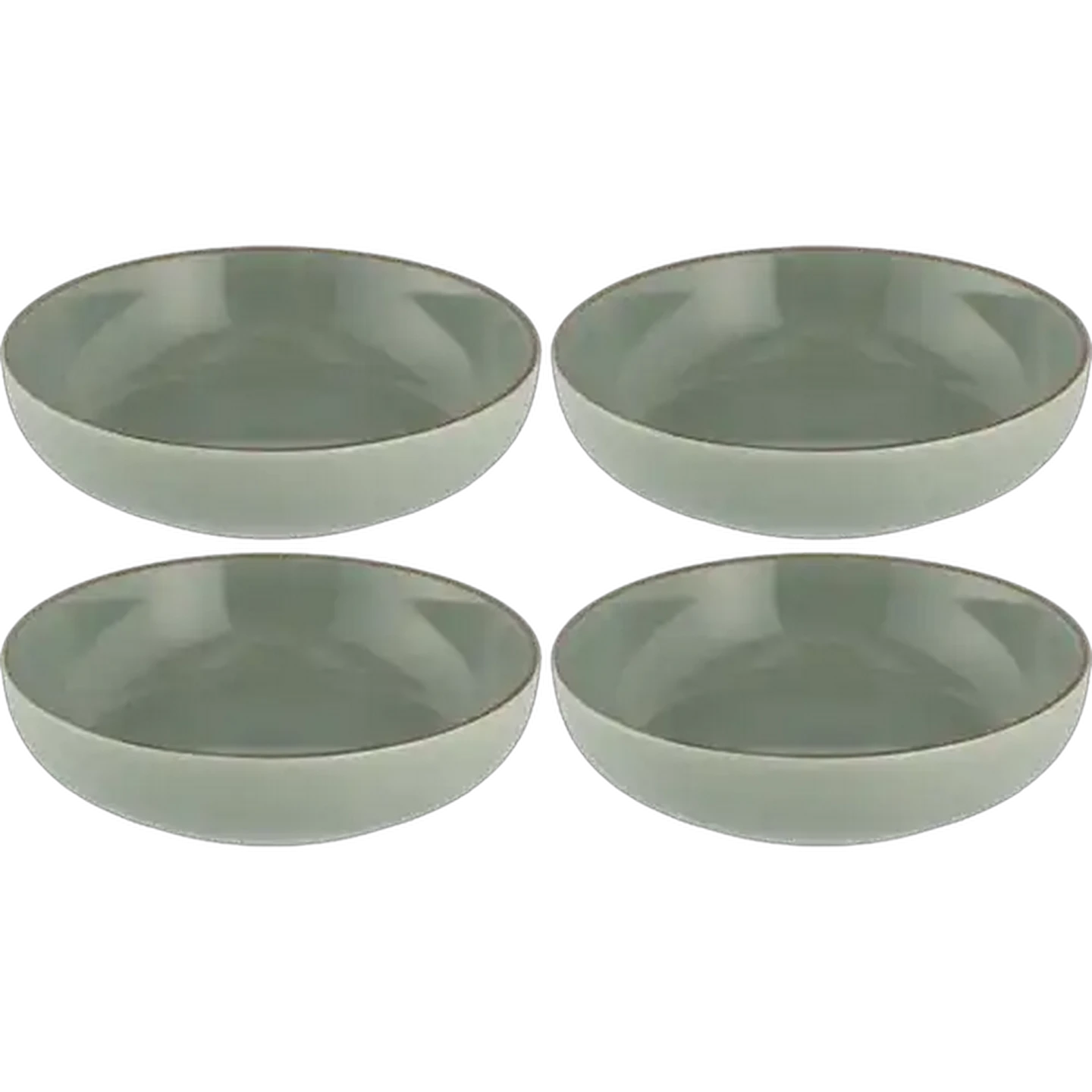 Image of Rustic Green Cereal Bowl 21cm 4-Pack