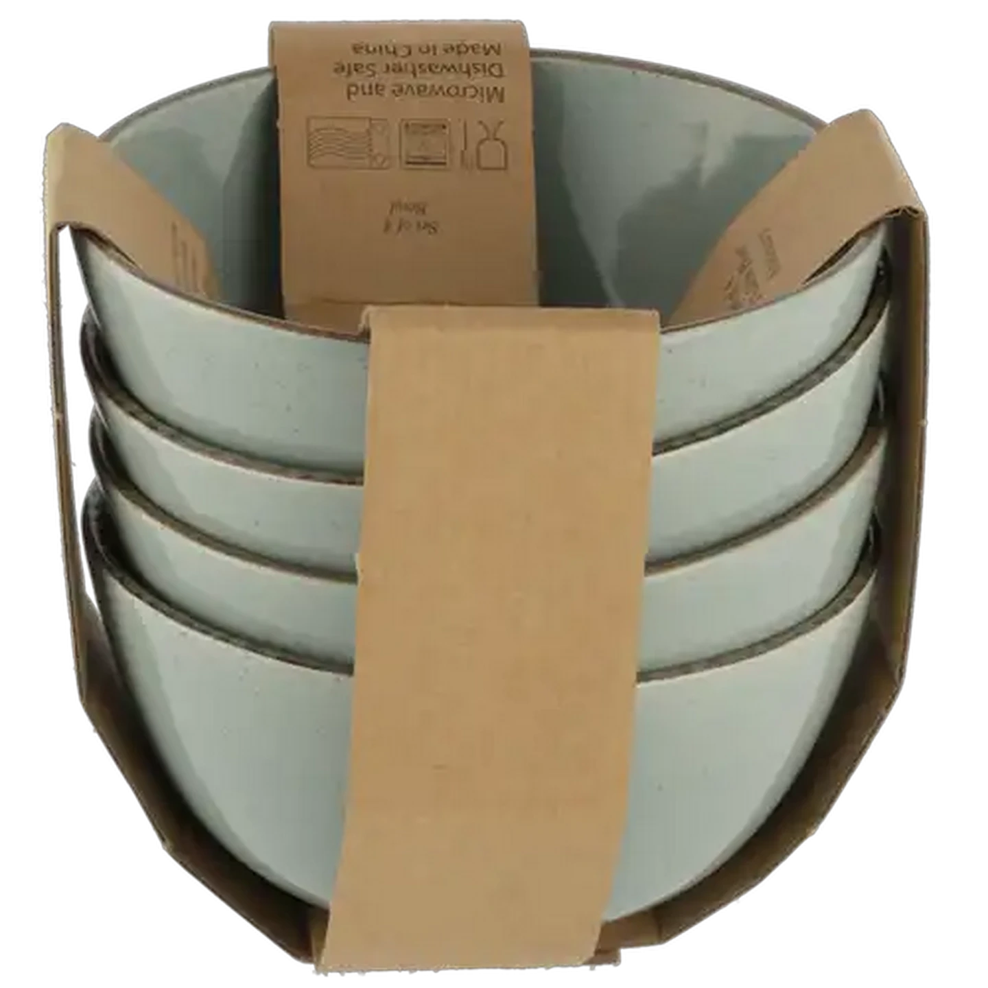 Image of Rustic Green Bowl 15.5cm 4-Pack