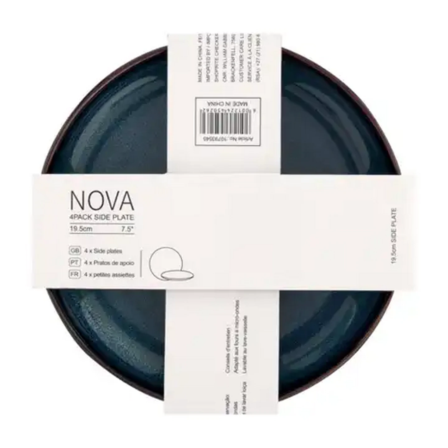 Image of Nova Blue Side Plates 4-Pack