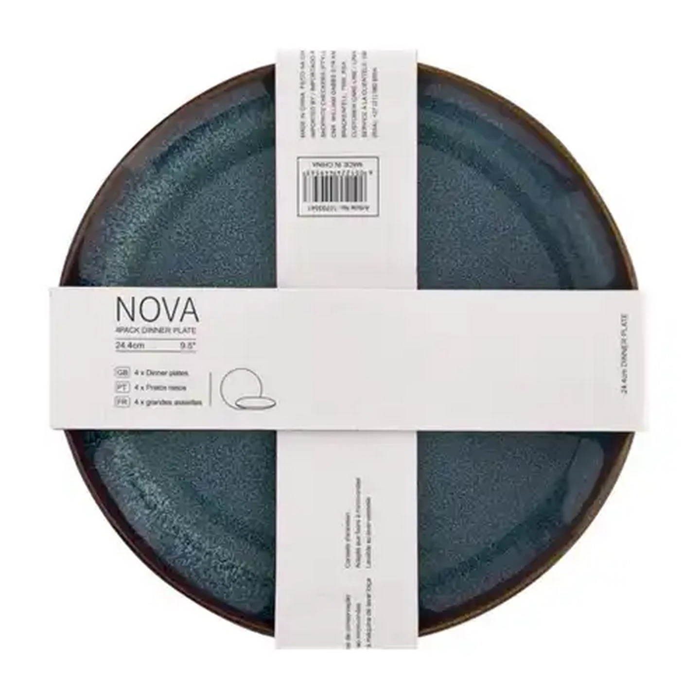 Image of Nova Blue Dinner Plates 4-Pack