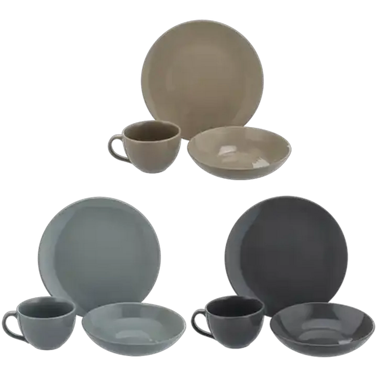 Image of Argyle Colour Dinner Set 12-Piece (Colour May Vary)