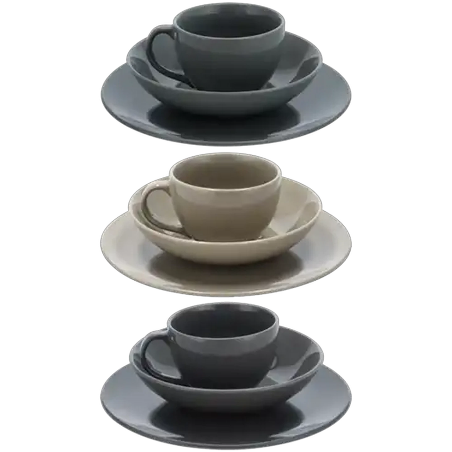 Image of Argyle Colour Dinner Set 12-Piece (Colour May Vary)
