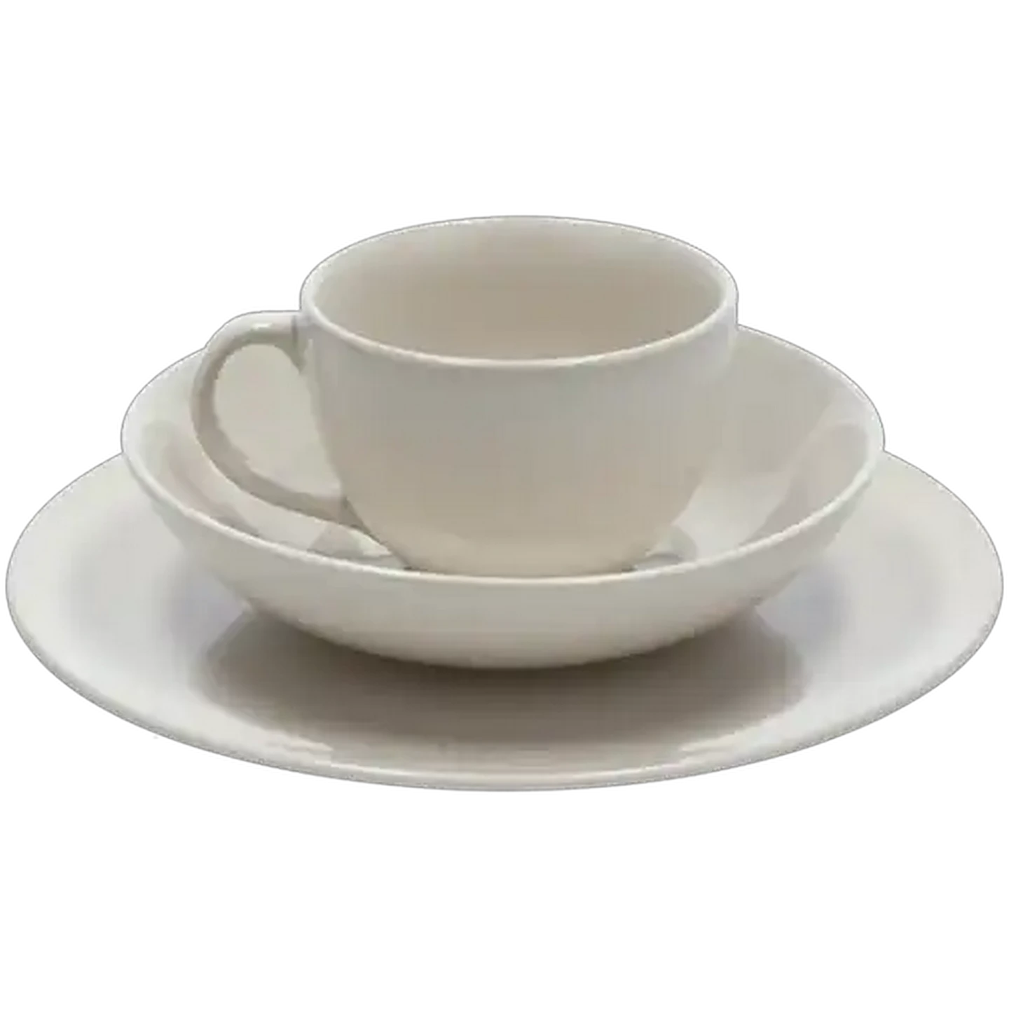 Image of Argyle White Dinner Set 12-Piece
