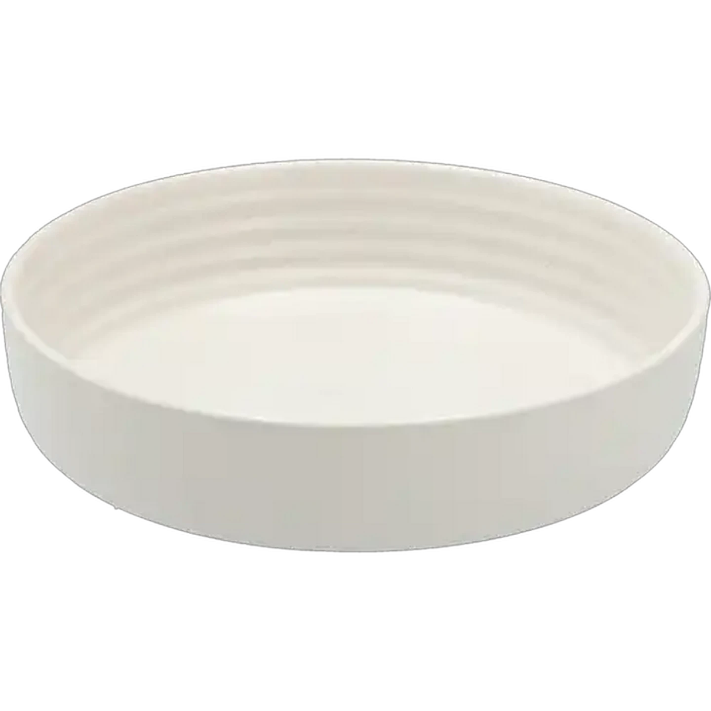 Image of Ribbed White Bowl 20cm