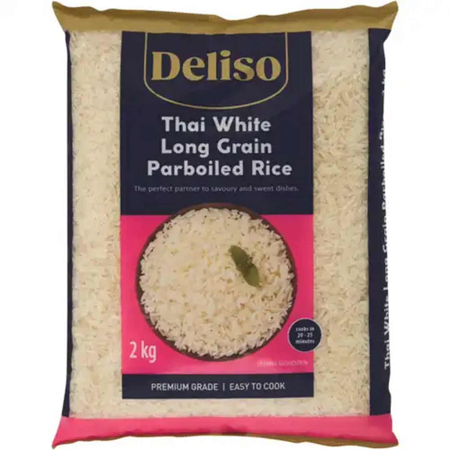 Image of Deliso Thai White Long Grained Parboiled Rice 2kg