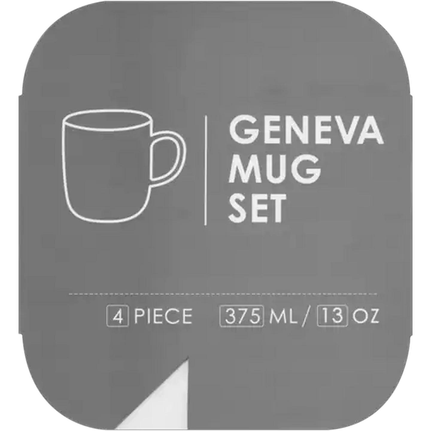 Image of Geneva Coffee Mug 4 x 375ml (Colour May Vary)