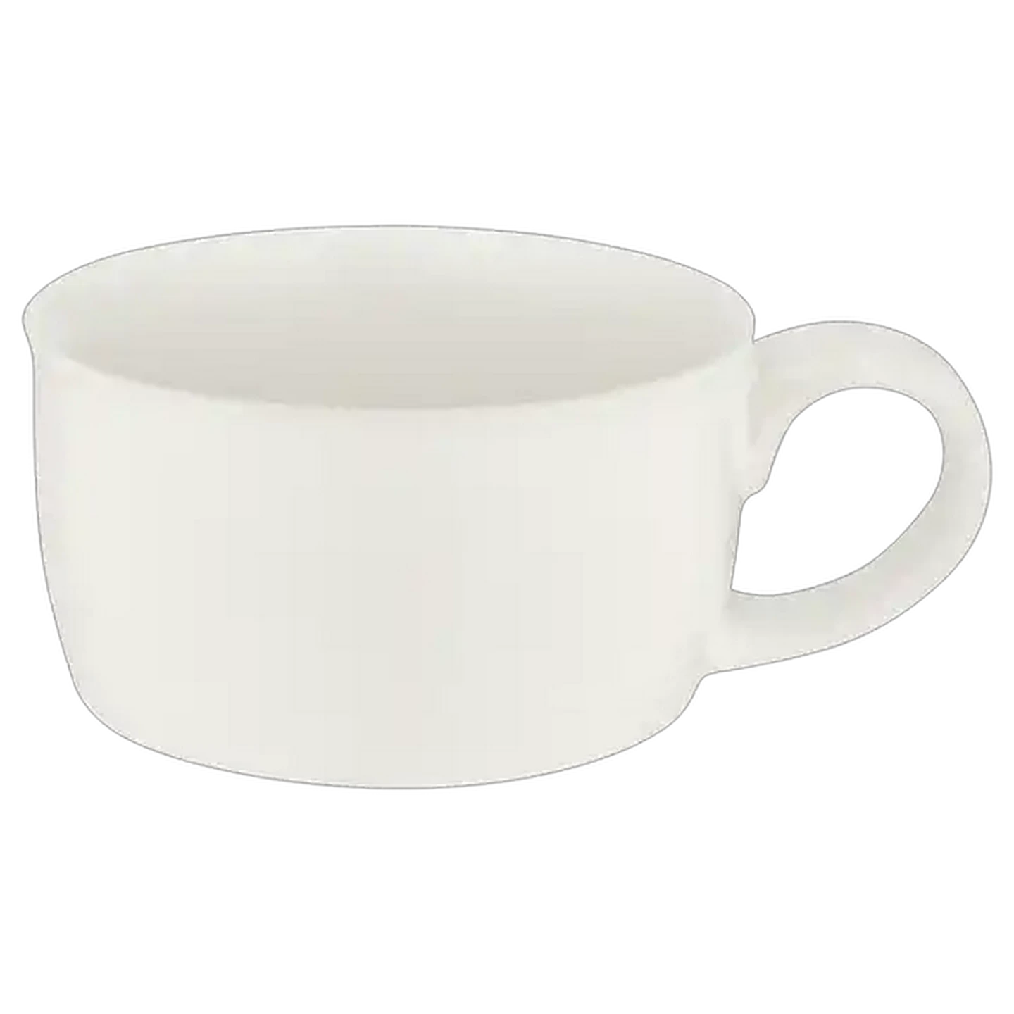 Image of Ribbed White Soup Mug 700ml