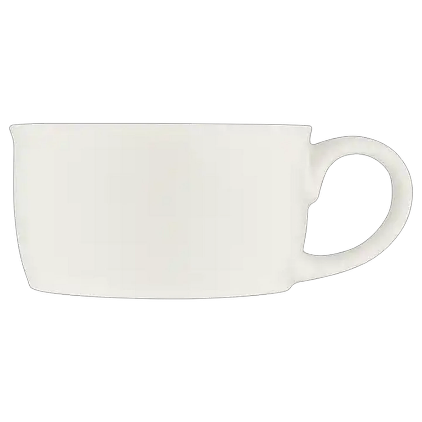 Image of Ribbed White Soup Mug 700ml