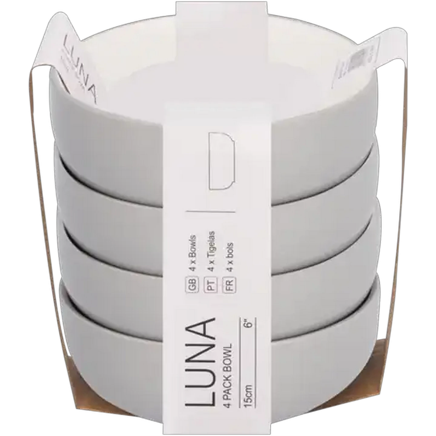 Image of Luna Bowl Set 4 x 15cm (Colour May Vary)