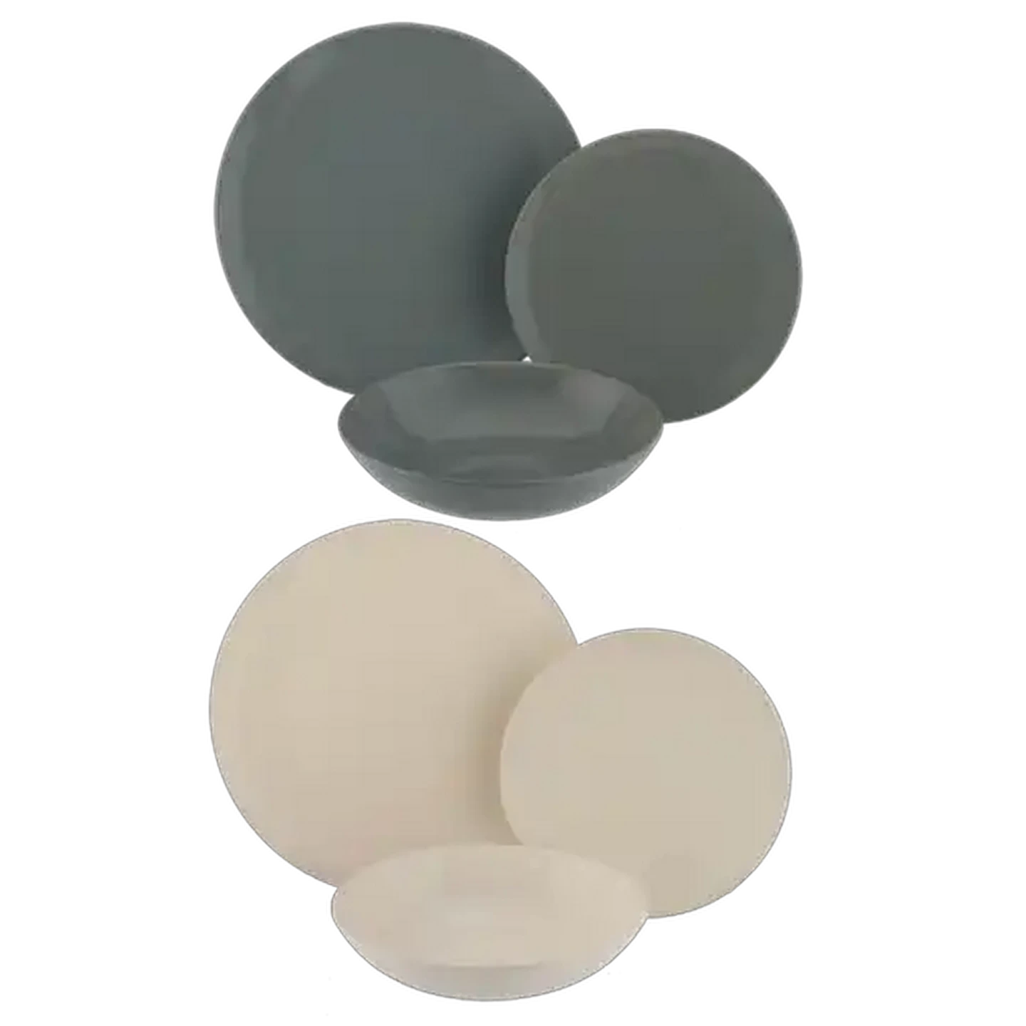 Image of Serenade Ceramic Dinner Set 18-Piece (Colour May Vary)