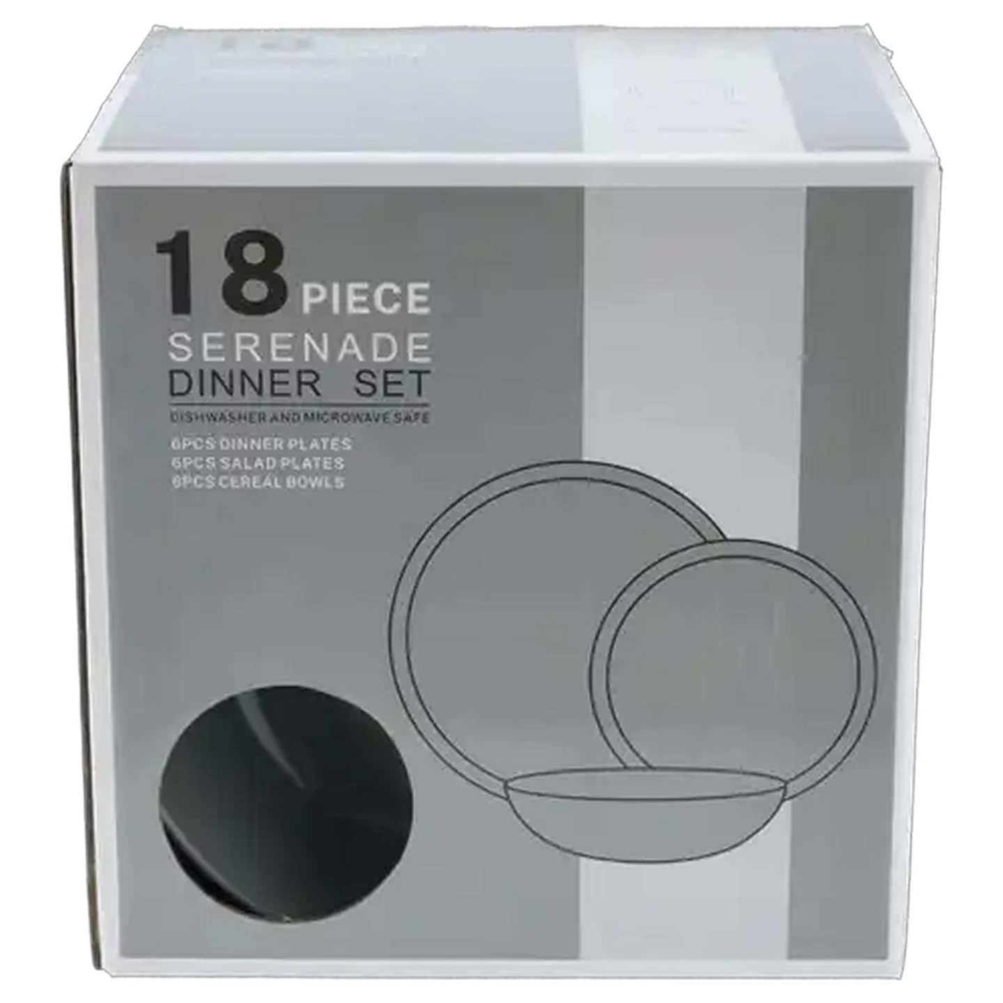 Image of Serenade Ceramic Dinner Set 18-Piece (Colour May Vary)