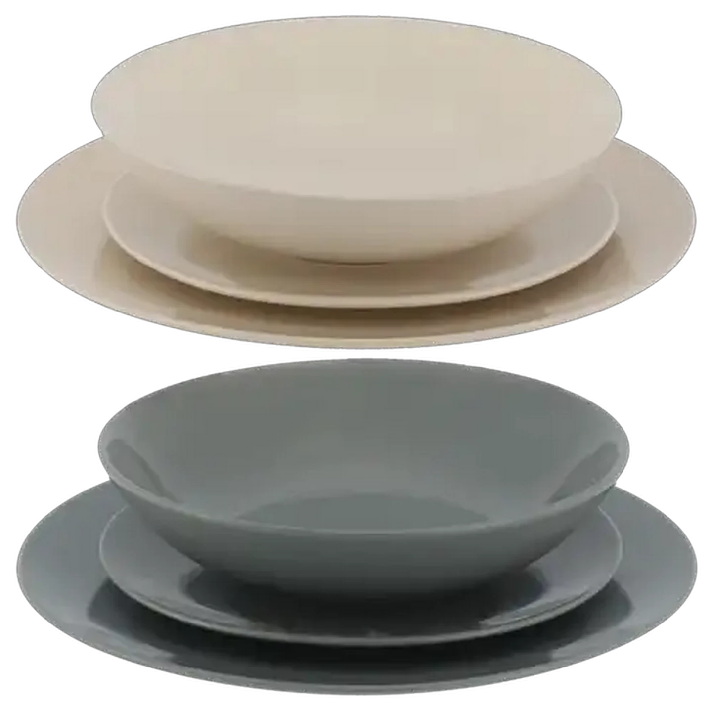 Image of Serenade Ceramic Dinner Set 18-Piece (Colour May Vary)